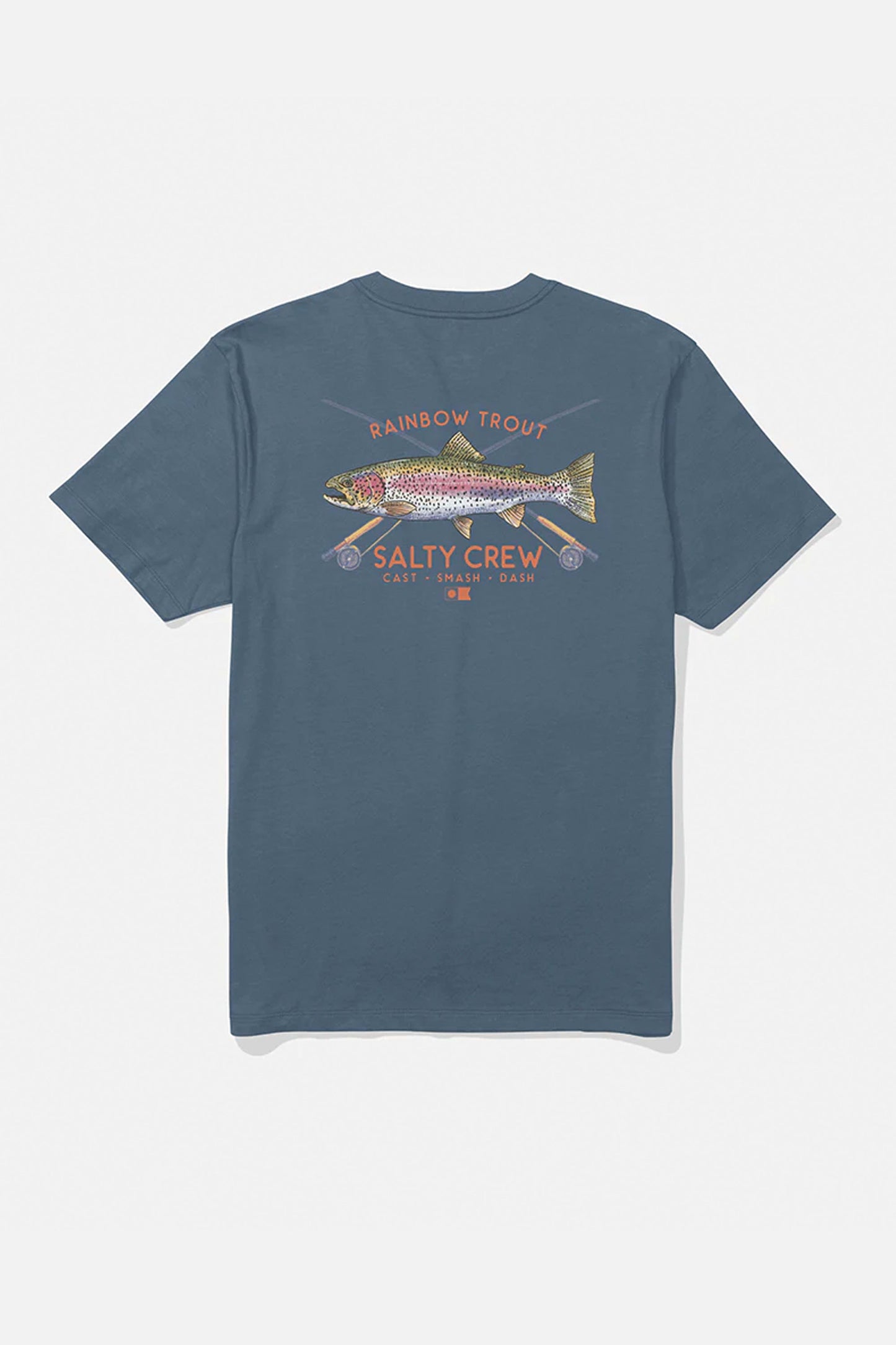Pukas Surf Shop Salty Crew graphic tee in slate