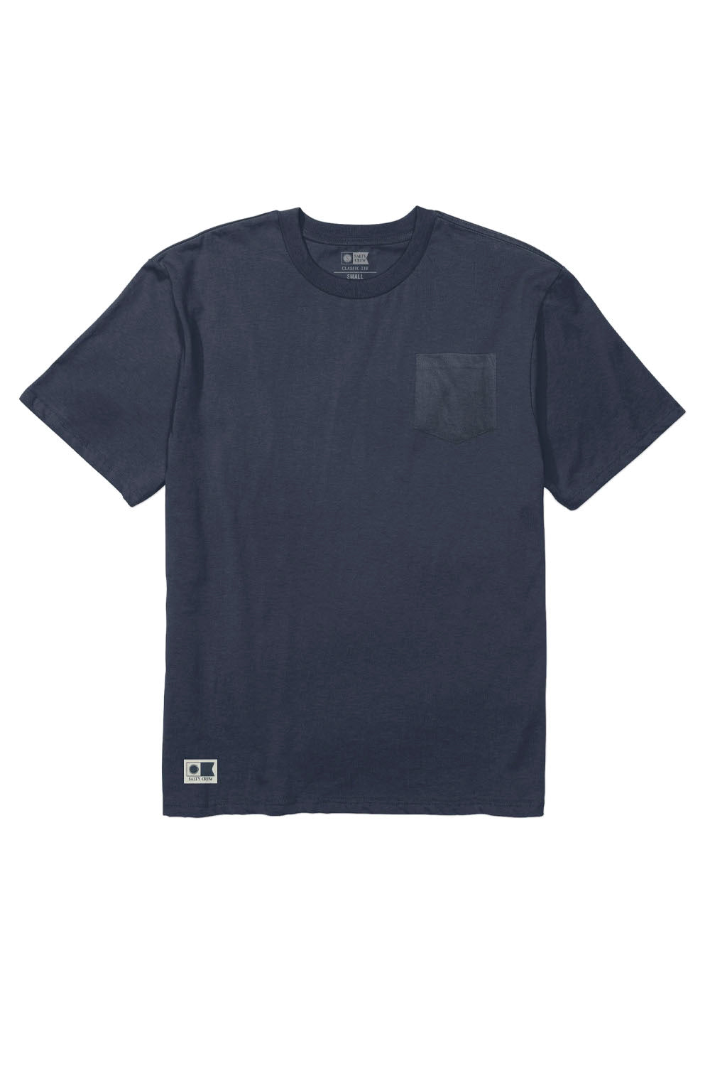 Salty Crew Washed Pocket Tee in Navy – men's washed cotton tee available at Pukas Surf Shop