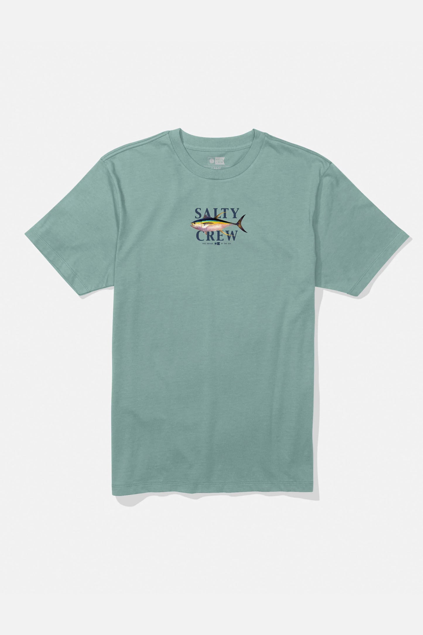 Pukas Surf Shop Salty Crew men’s graphic tee in mackerel