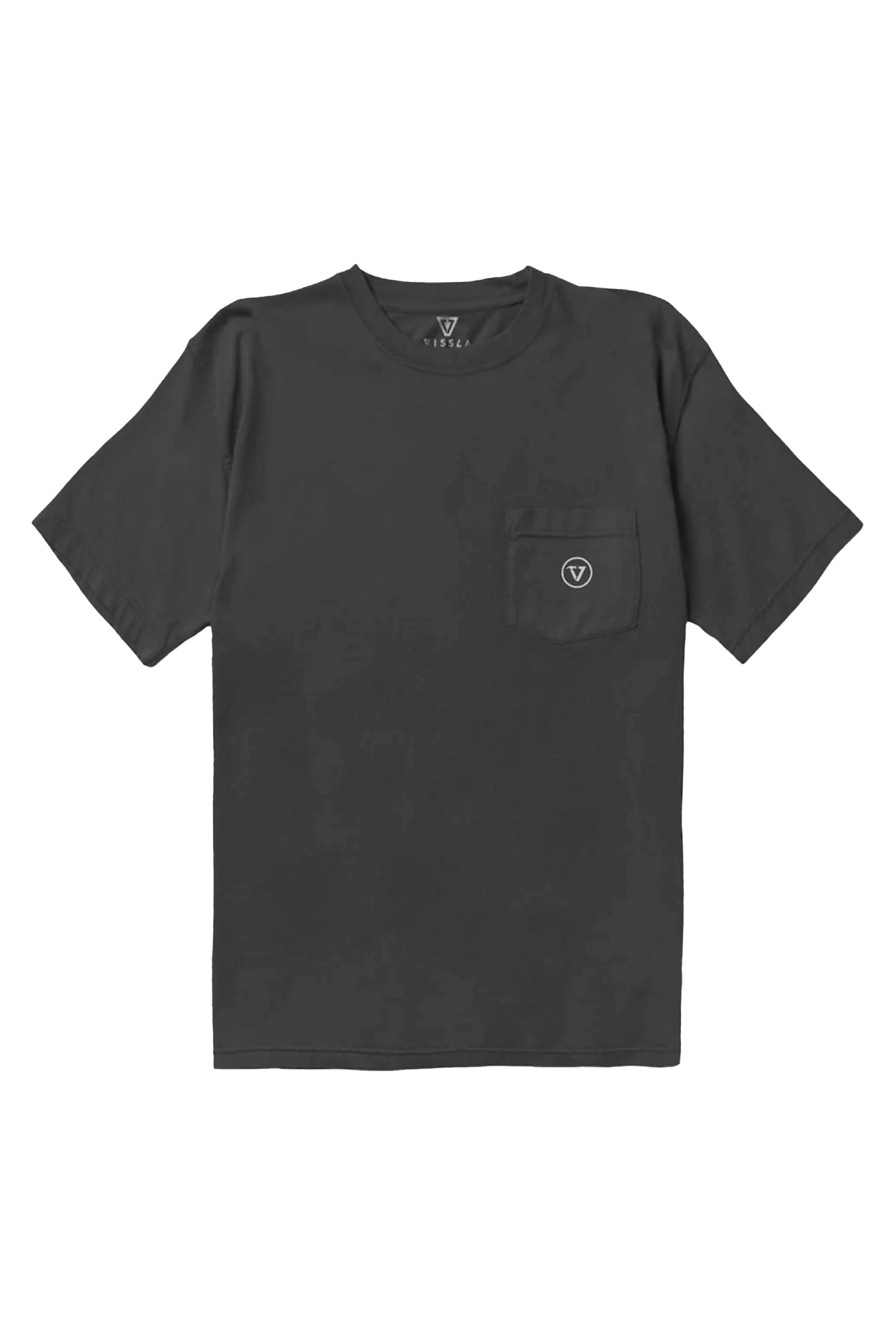 Vissla Pukas Surf Shop Shady Shapers Premium Organic Pkt Tee phantom organic cotton