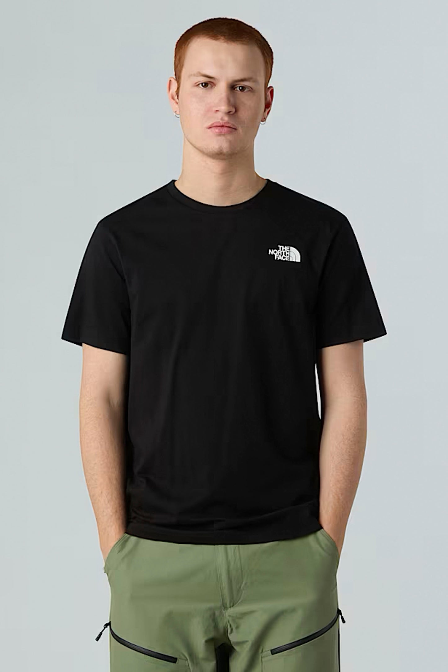 The North Face Box NSE Celebration Tee black crew neck front view with bold graphic print