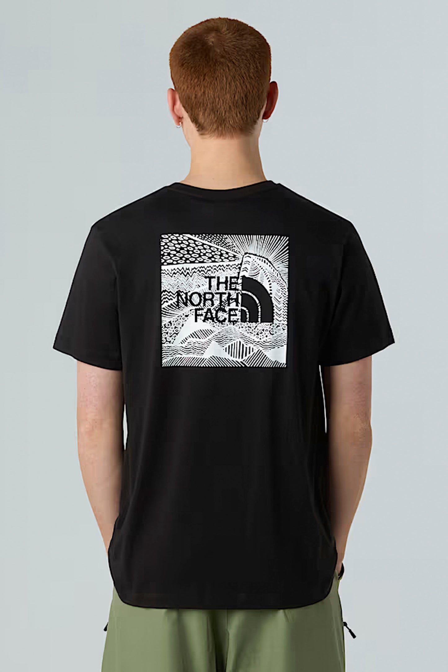The North Face Box NSE Celebration Tee black back view showing NSE celebration graphics and logo