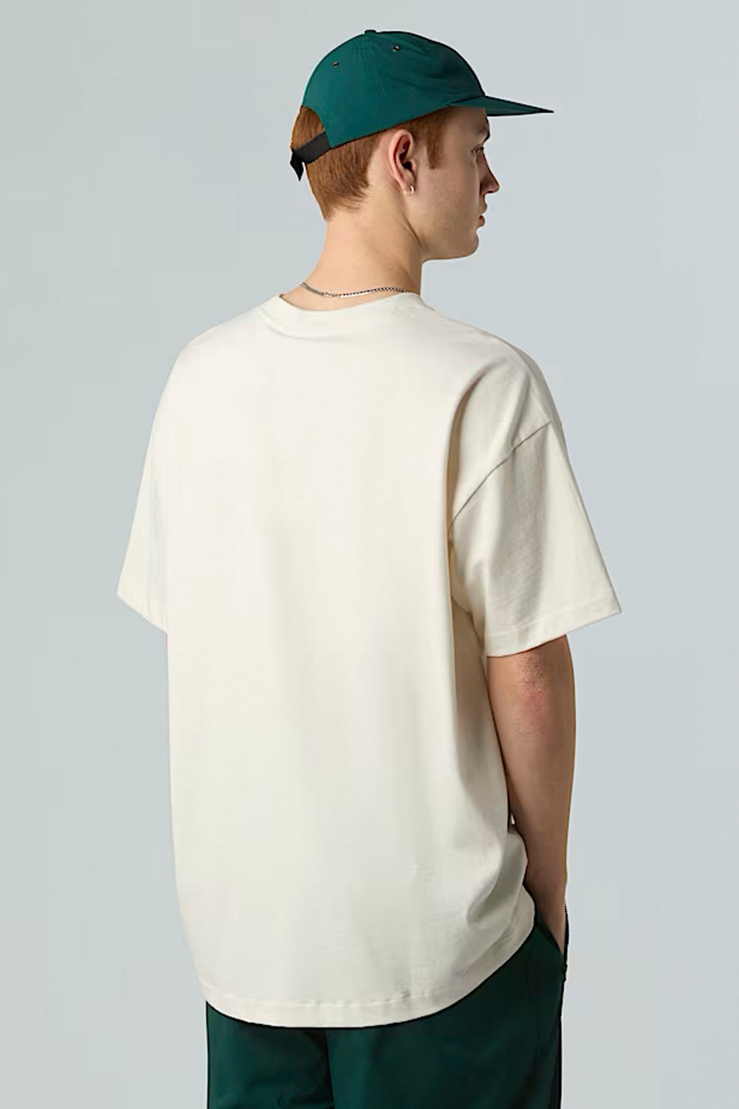 Pukas Surf Shop The North Face Men's Red Box Short-Sleeve Tee in White Dune