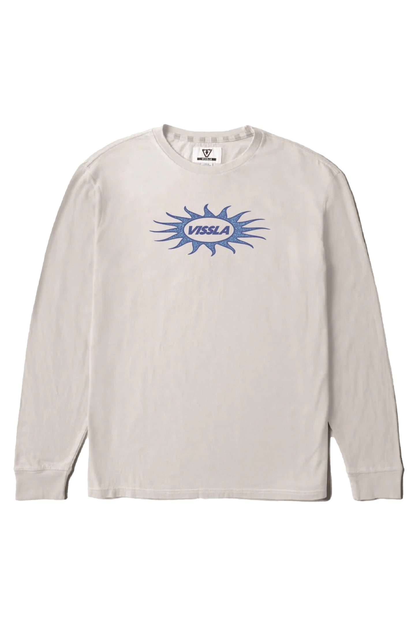 Vissla Pukas Surf Shop Unidentified LS Tee White graphic long-sleeve relaxed fit