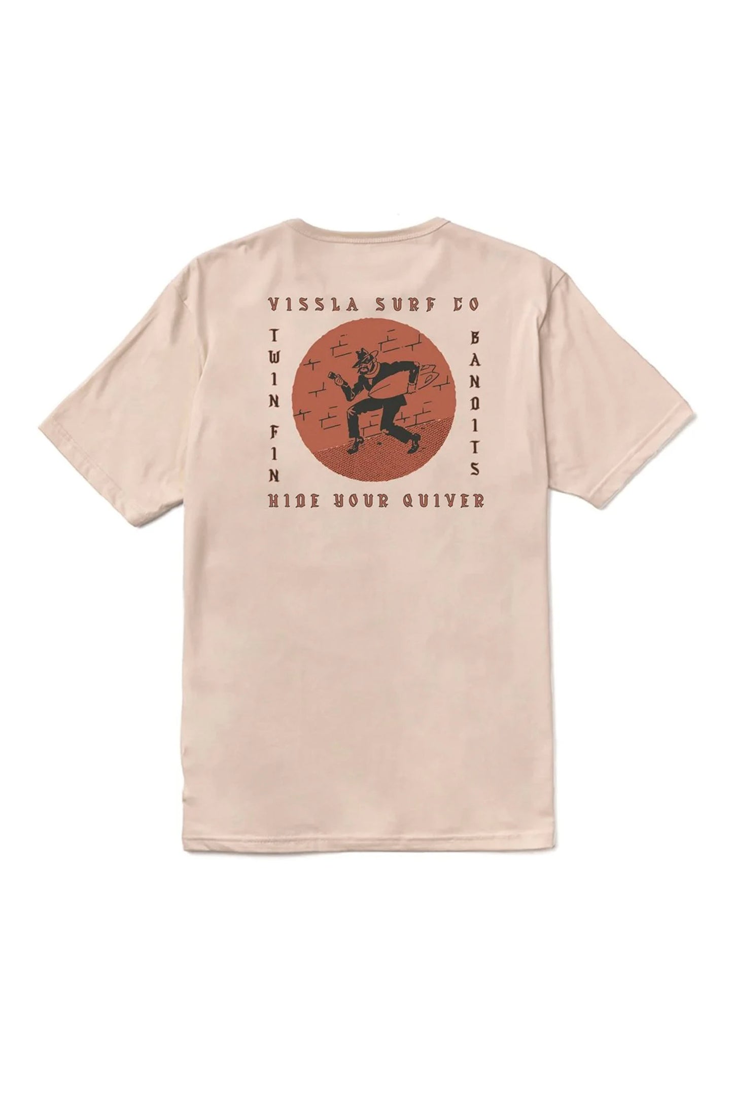 VISSLA Bandit tee in 100% GOTS certified organic cotton with vintage wash