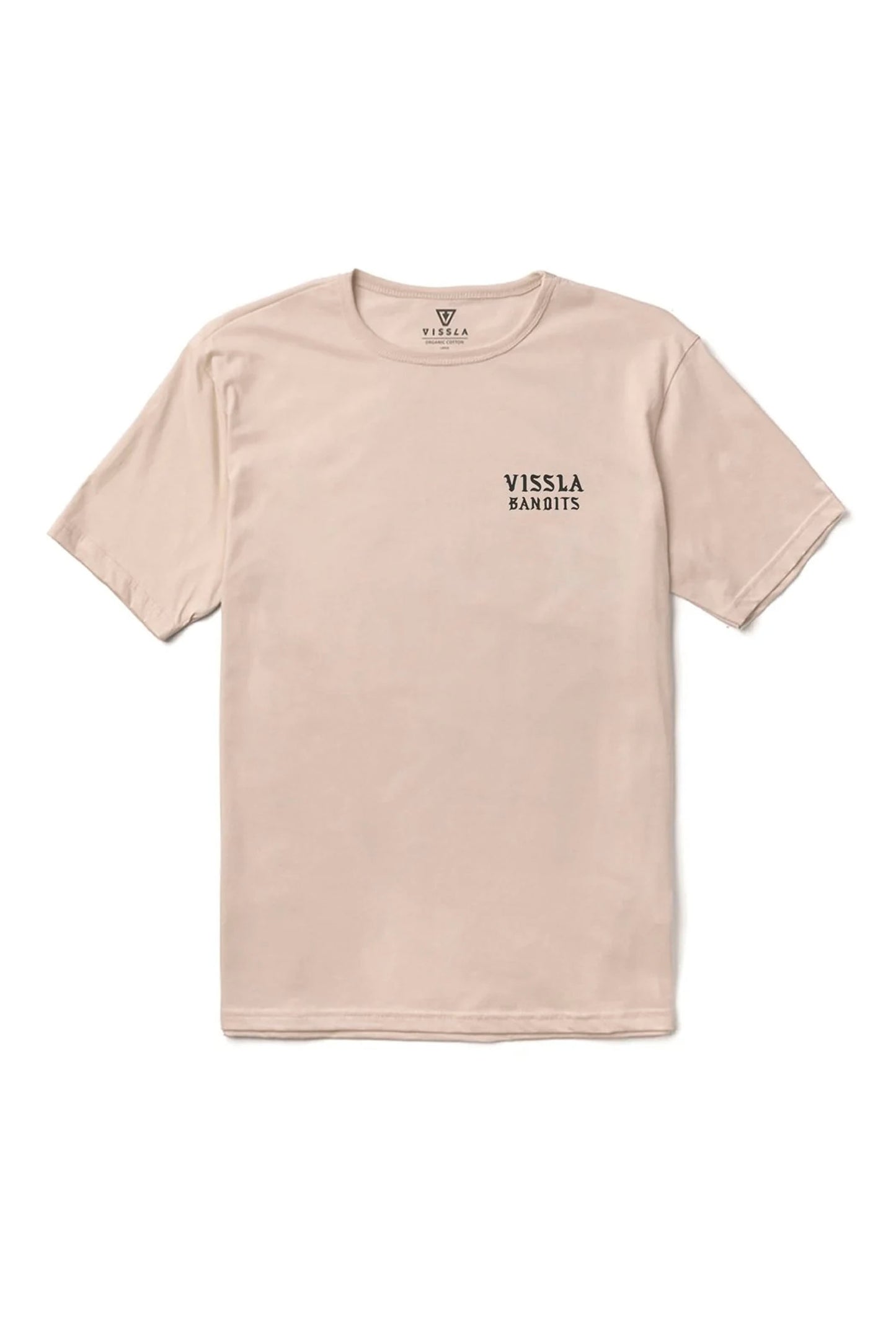 VISSLA Bandit tee in 100% GOTS certified organic cotton with vintage wash