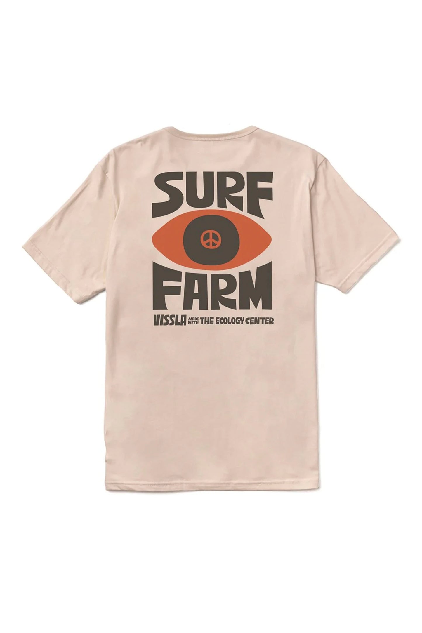 VISSLA TEC Surf Farm tee in 100% GOTS certified organic cotton with vintage wash