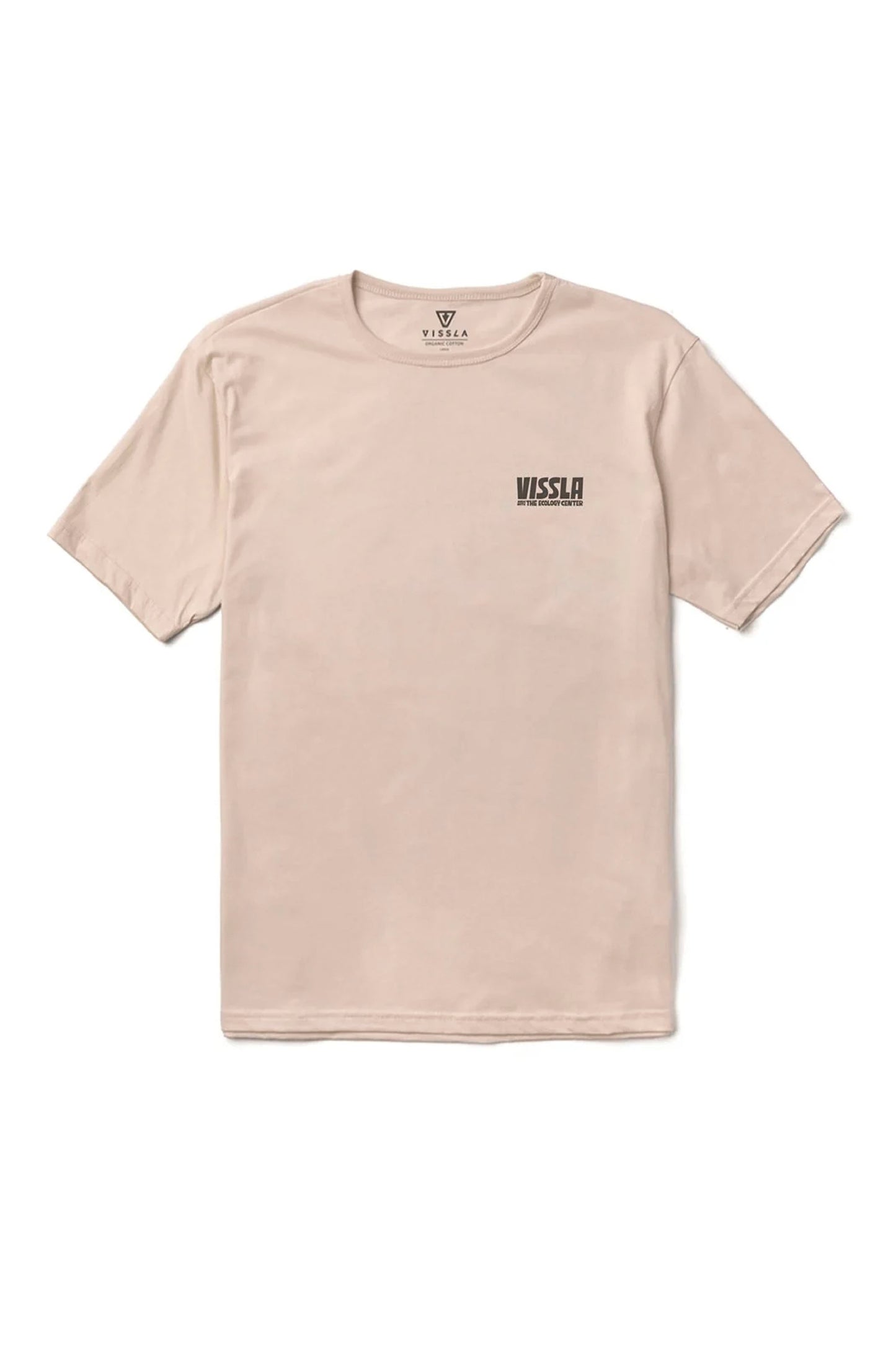 VISSLA TEC Surf Farm tee in 100% GOTS certified organic cotton with vintage wash