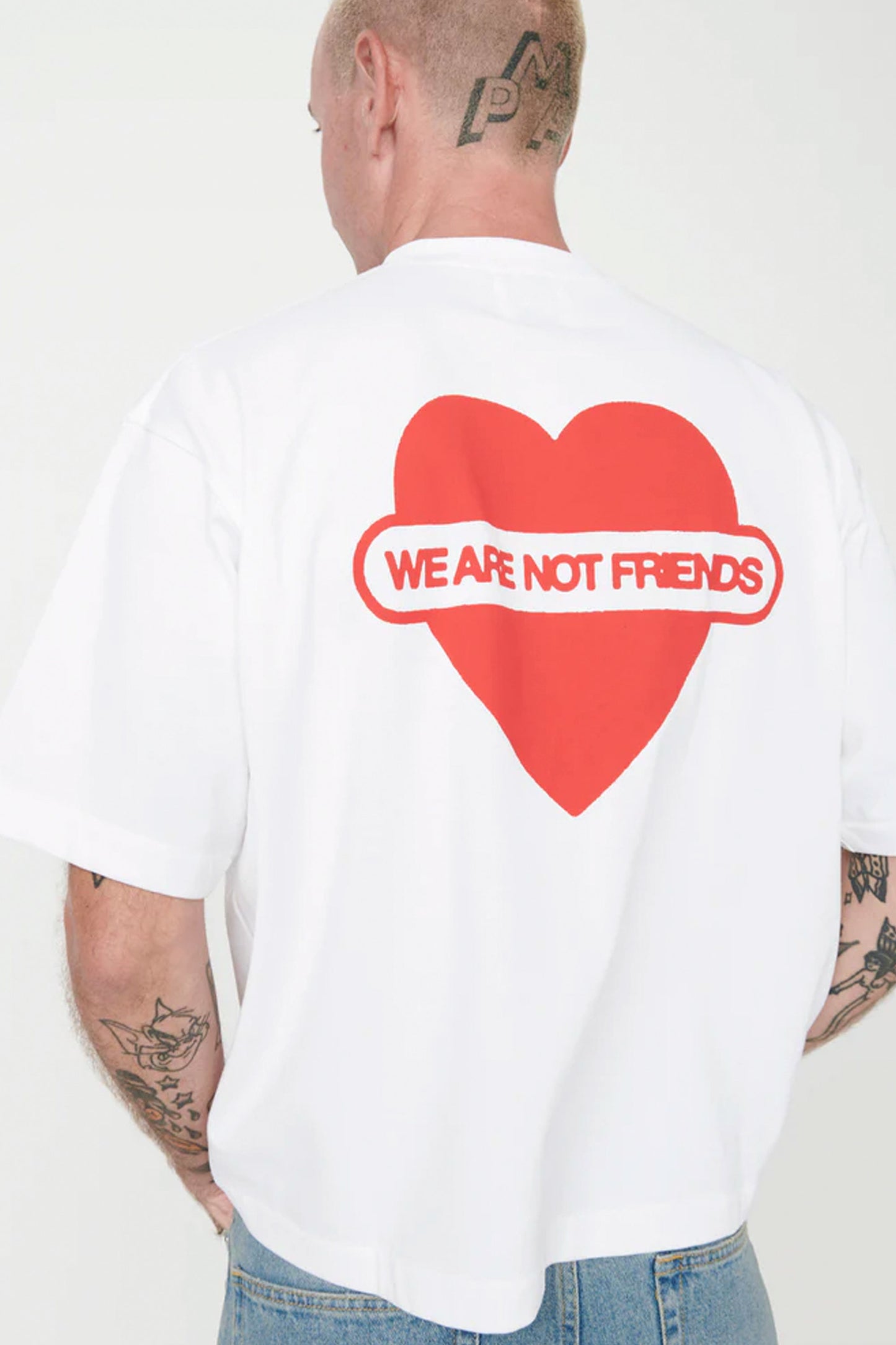 Pukas Surf Shop Man Tee WANF Union Love Bh Heart White