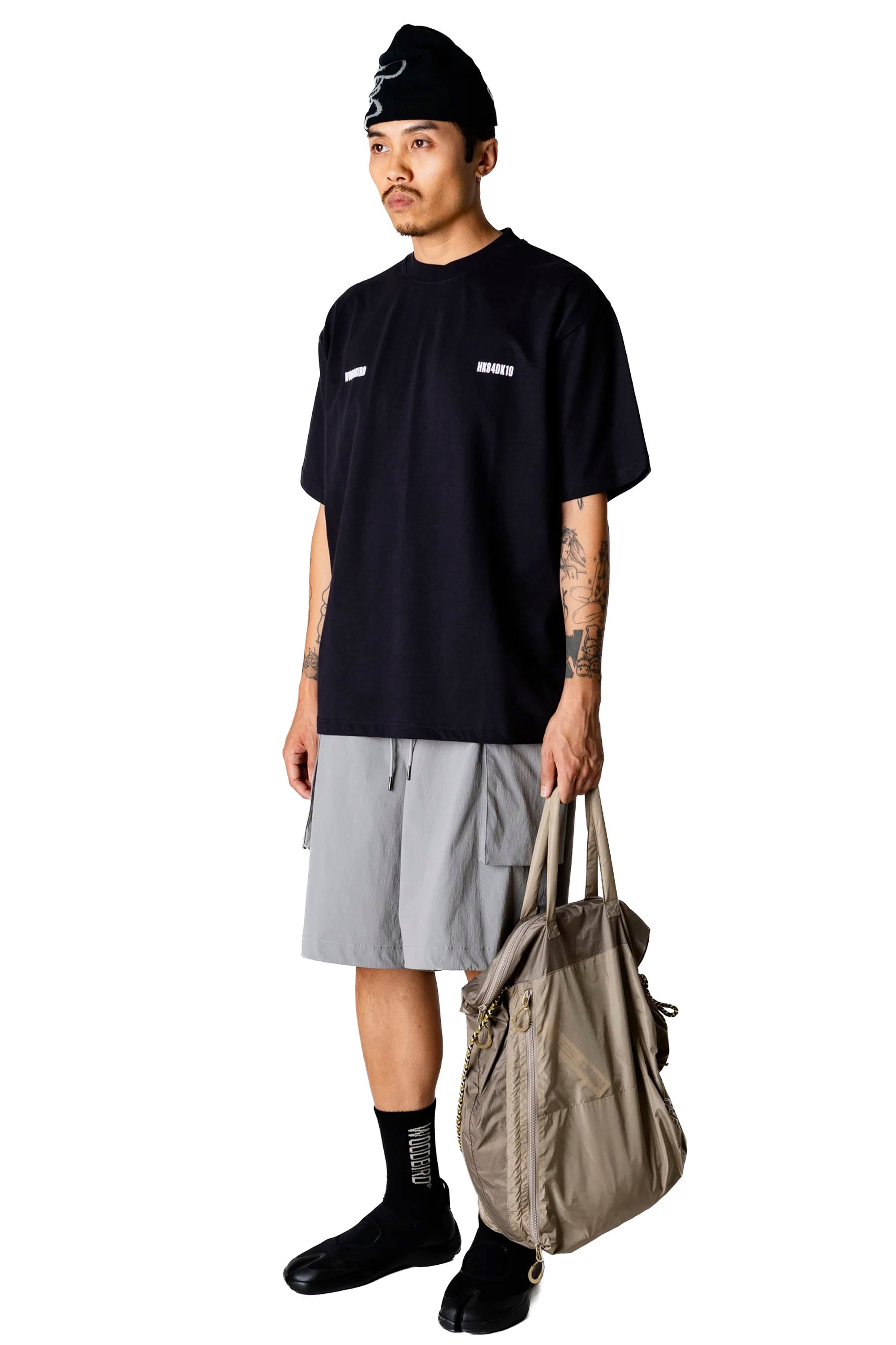 WOODBIRD Wbbaine Zilla Tee Black Catzilla | Shop at PUKAS SURF SHOP