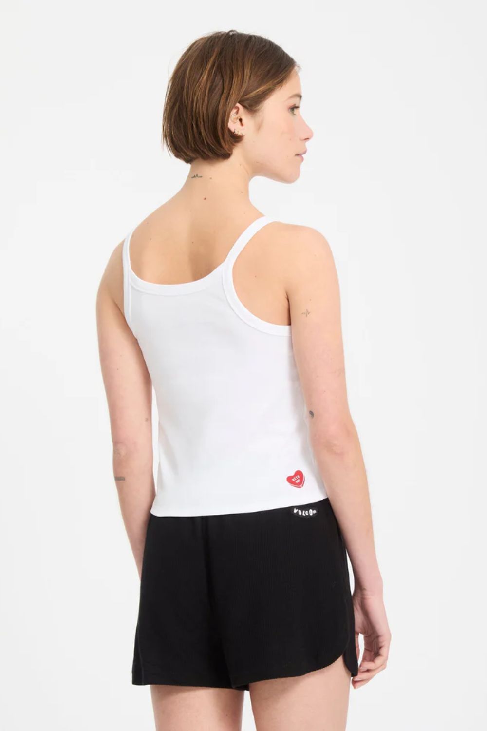 VOLCOM Trippin Tank white women's tank top – surf lifestyle summer beach essential
