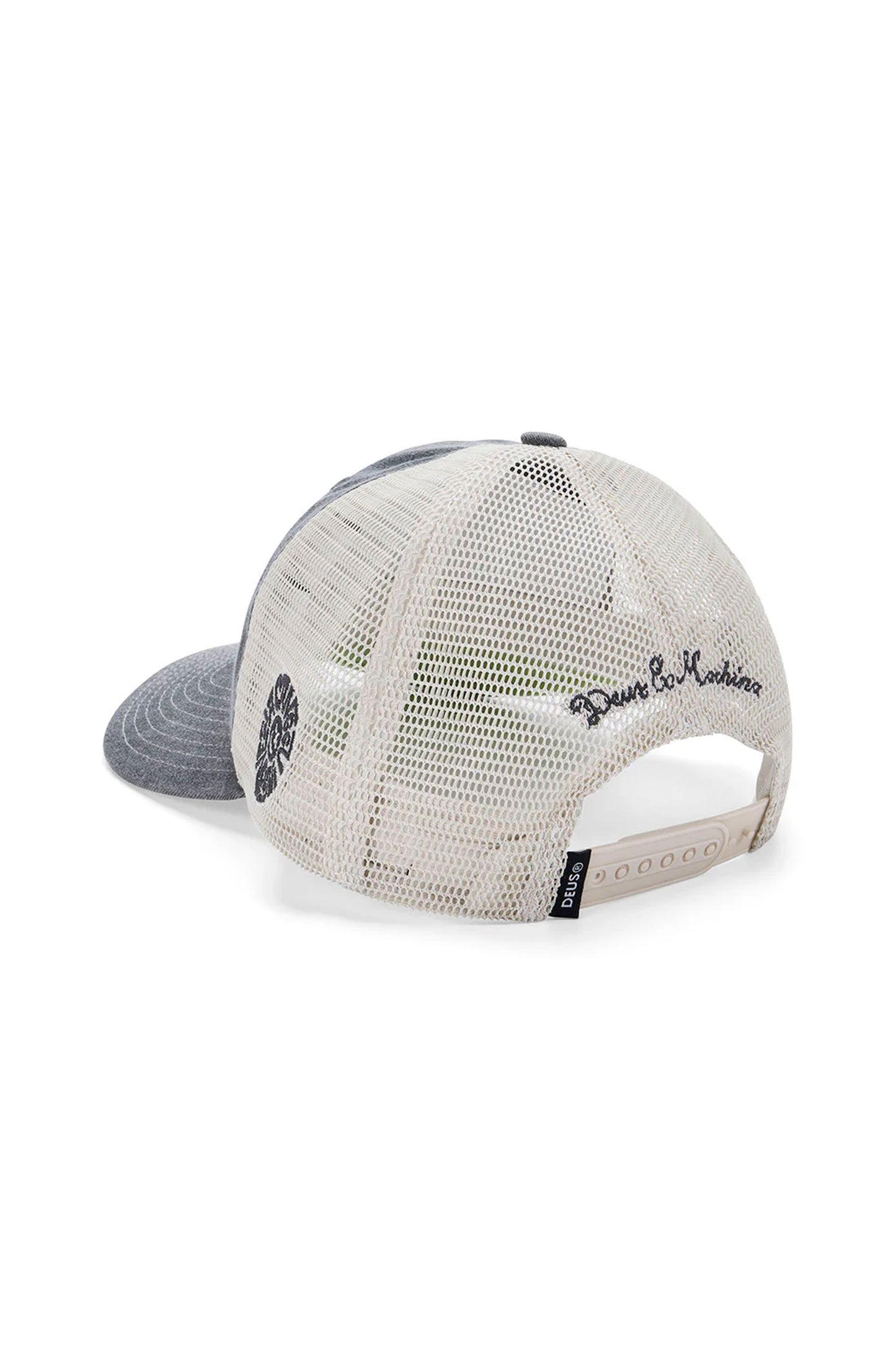 DEUS Canggu Address Trucker cap - front view mesh back design

