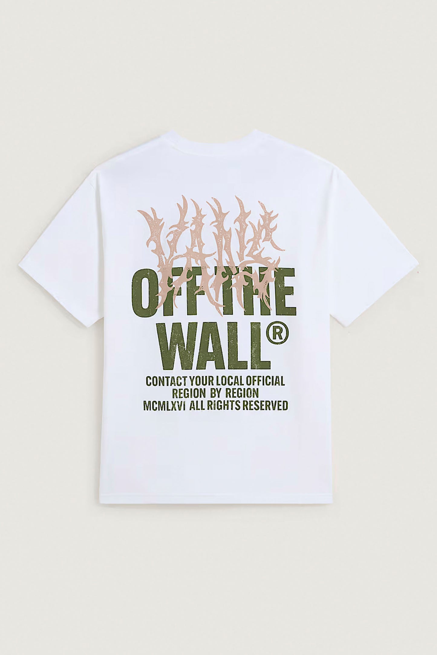 Pukas Surf Shop Vans Metal Wall Tee in White