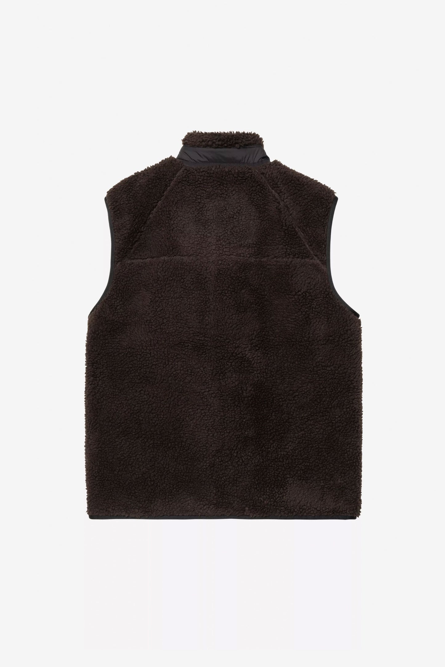 Pukas Surf Shop Carhartt WIP fleece liner vest in Palisander/Black