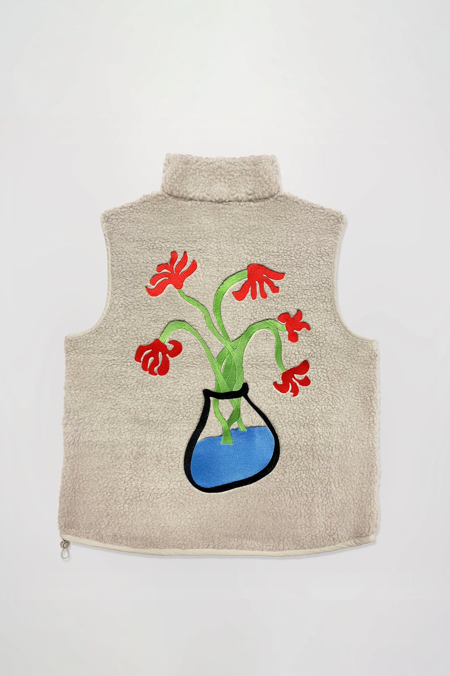 ENCRÉ beige flower in june bodywarmer - men's coastal lifestyle clothing at Pukas Surf Shop
