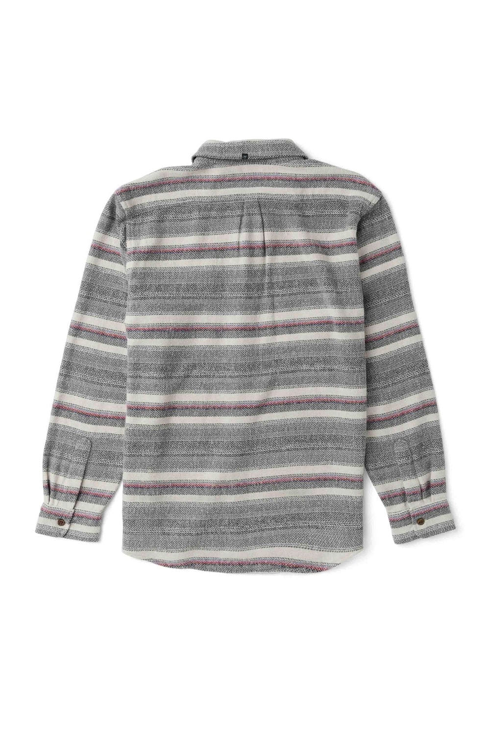 Striped shirt with a collar on a white background