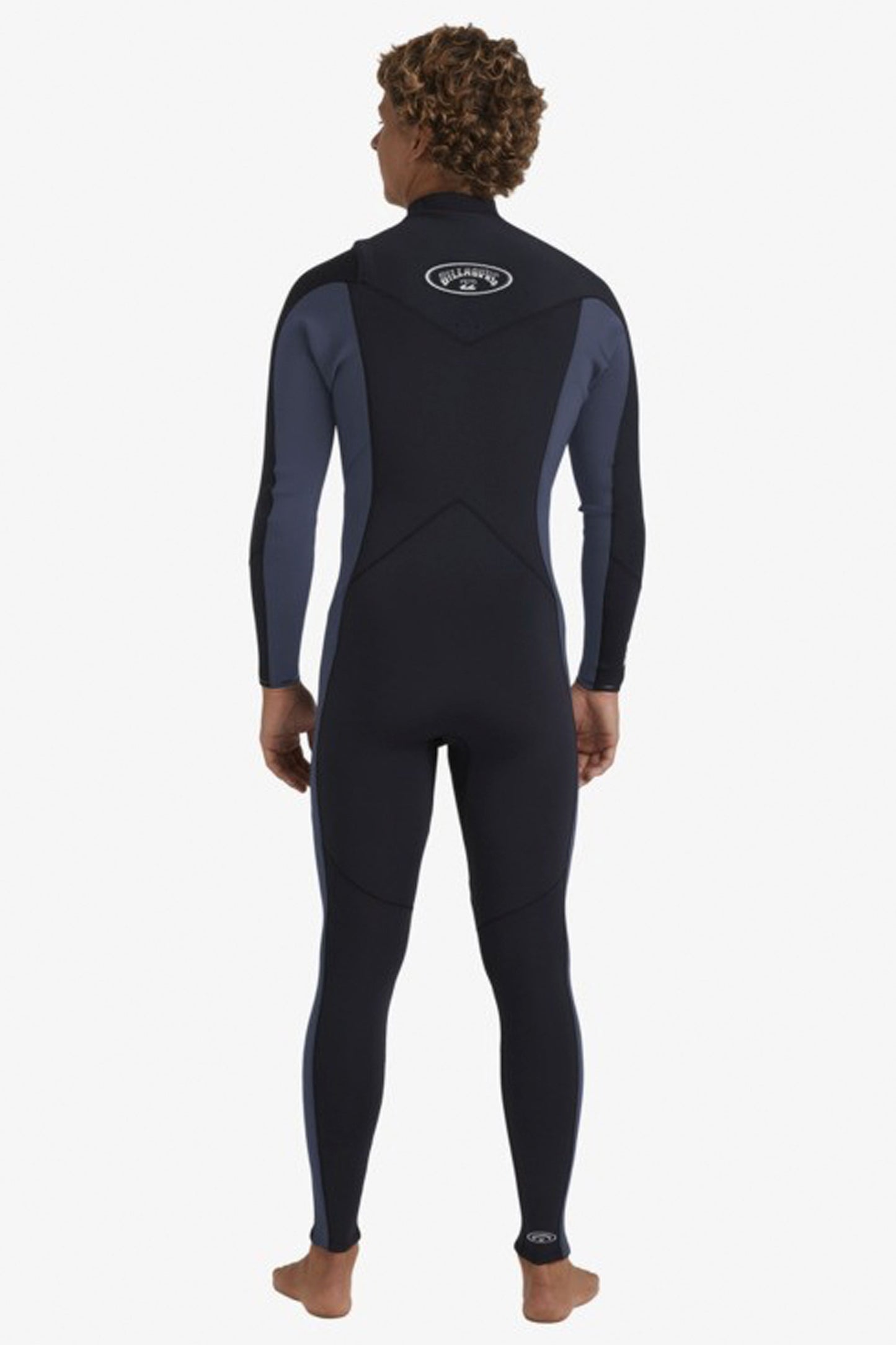 Pukas Surf Shop Man Wetsuit Billabong Absolute Natural 4/3mm Chest Zip Blue Combo