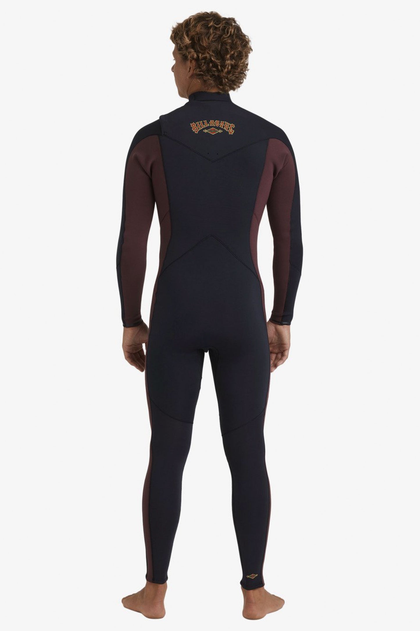 Pukas Surf Shop Man Wetsuit Billabong Absolute Natural 5/4mm Chest Zip Wine