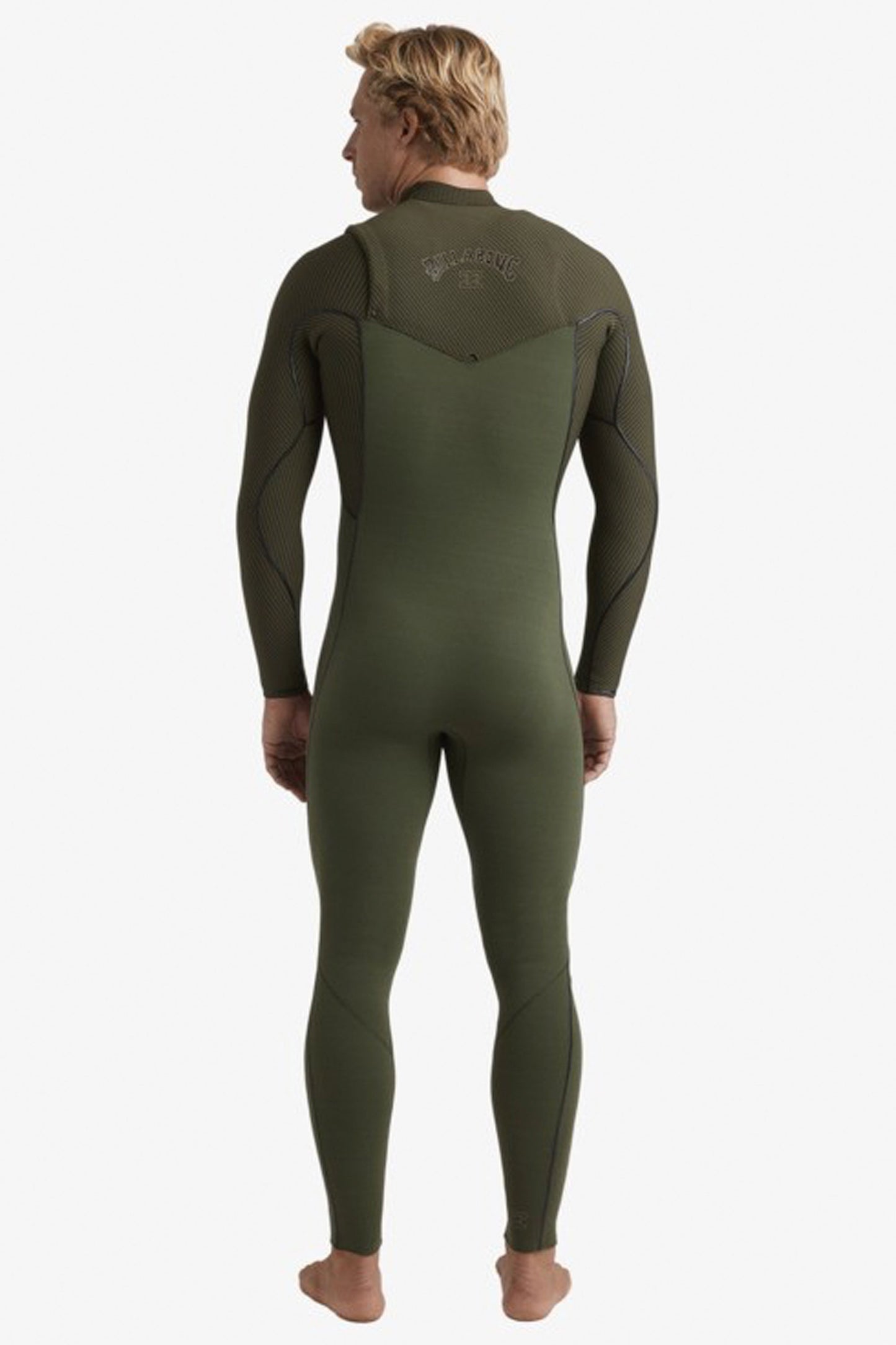 Pukas Surf Shop Man Wetsuit Billabong Furnace Natural 4/3mm Chest Zip Military