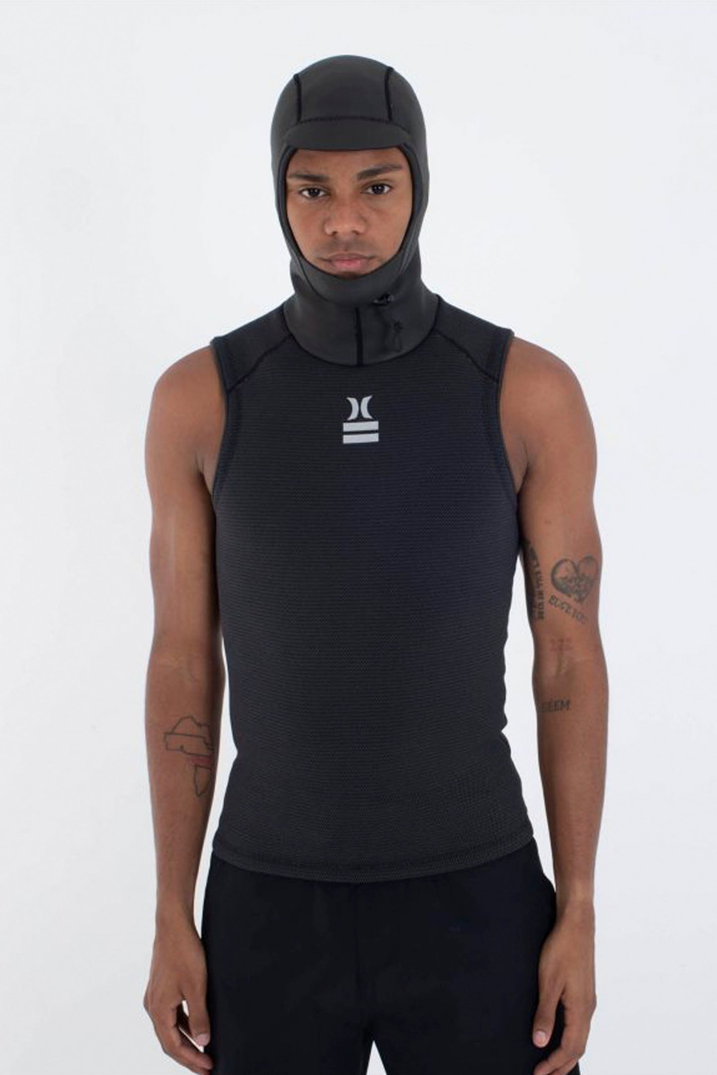 Hurley Pukas Surf Shop Plus Thermal Hood Vest 1.5 mm black men’s surf layer