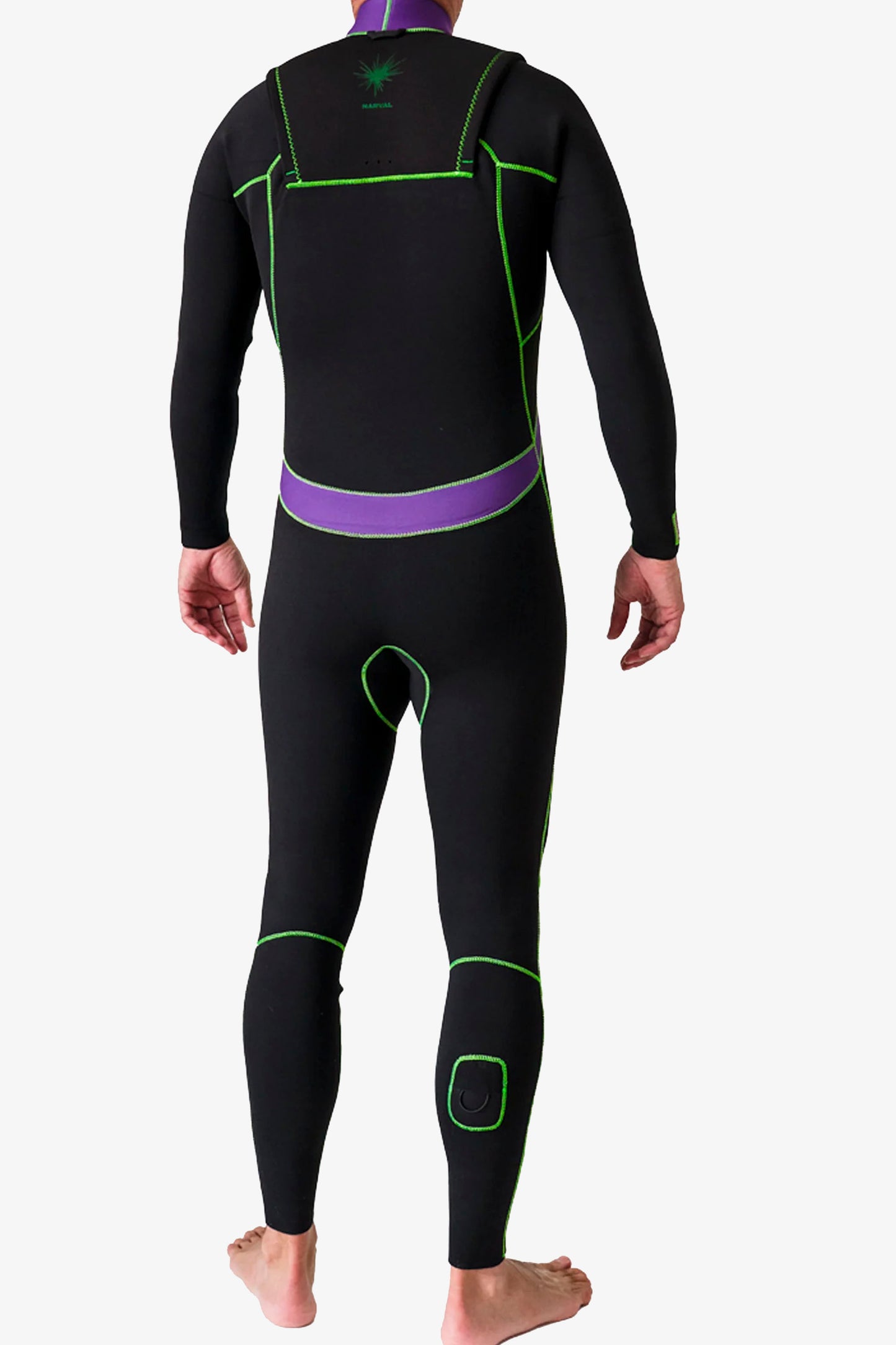 Revolution Black wetsuit with green and purple accents Pukas Surf Shop