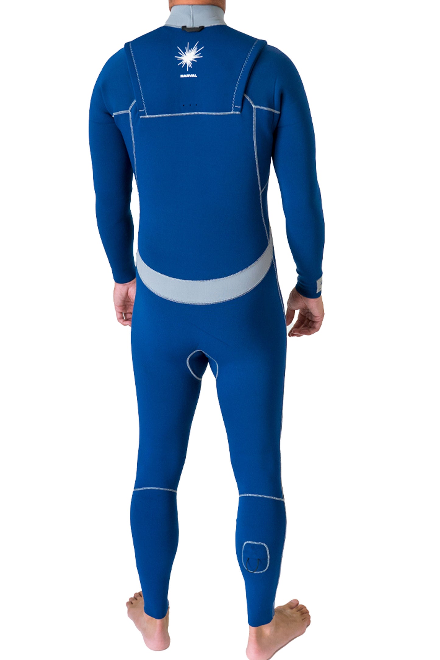 Narval Blue wetsuit with a logo on the back Pukas Surf Shop
