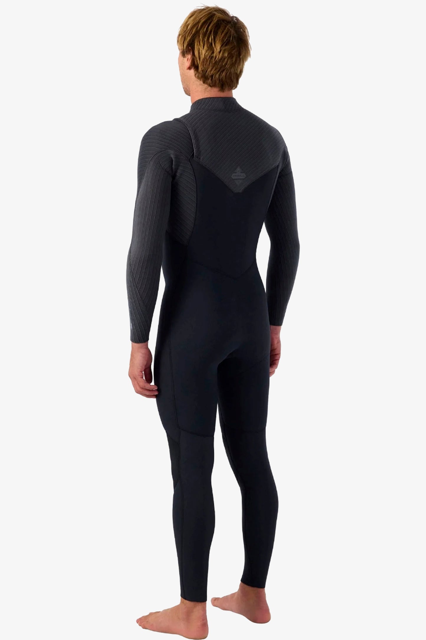 Pukas Surf Shop O’Neill Hyperfreak 5/4 mm Chest Zip Full Wetsuit in Black/Tempered Steel