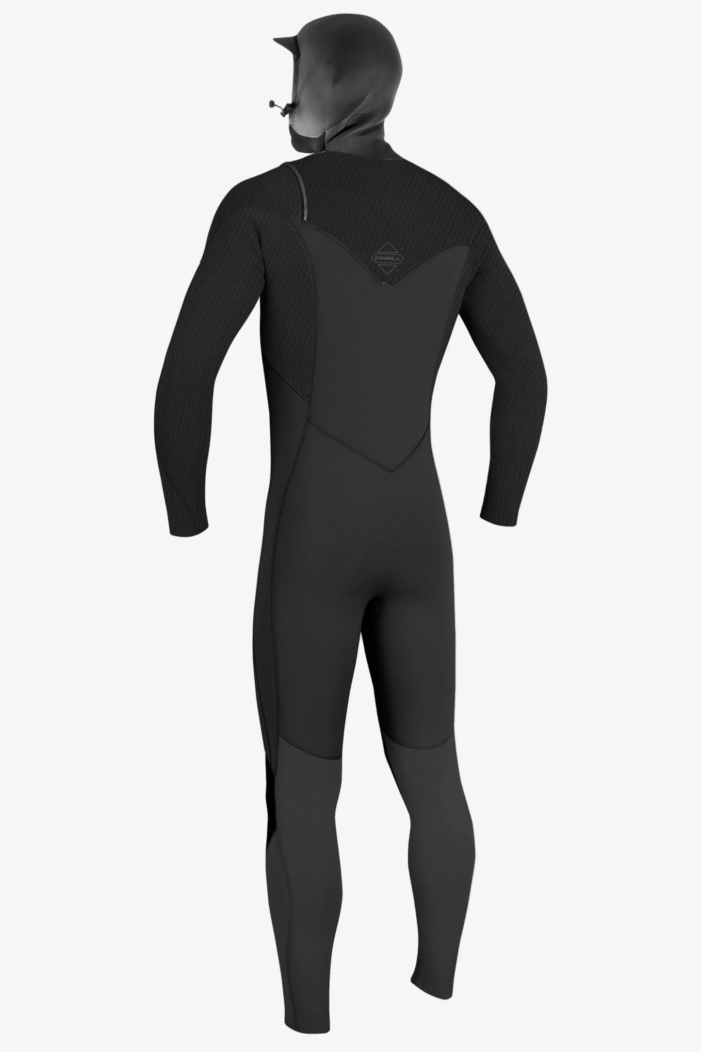 Pukas Surf Shop O’Neill Hyperfreak 5/4+ mm Chest Zip Full Wetsuit with Hood in Black/Black