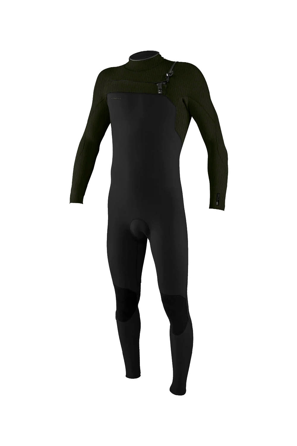 Black wetsuit on a white background