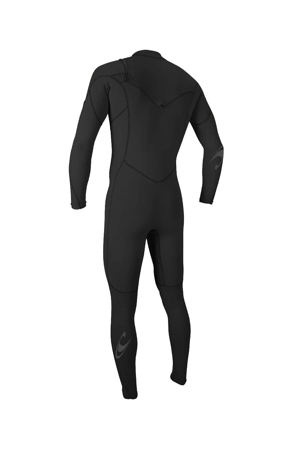 Black wetsuit on a white background