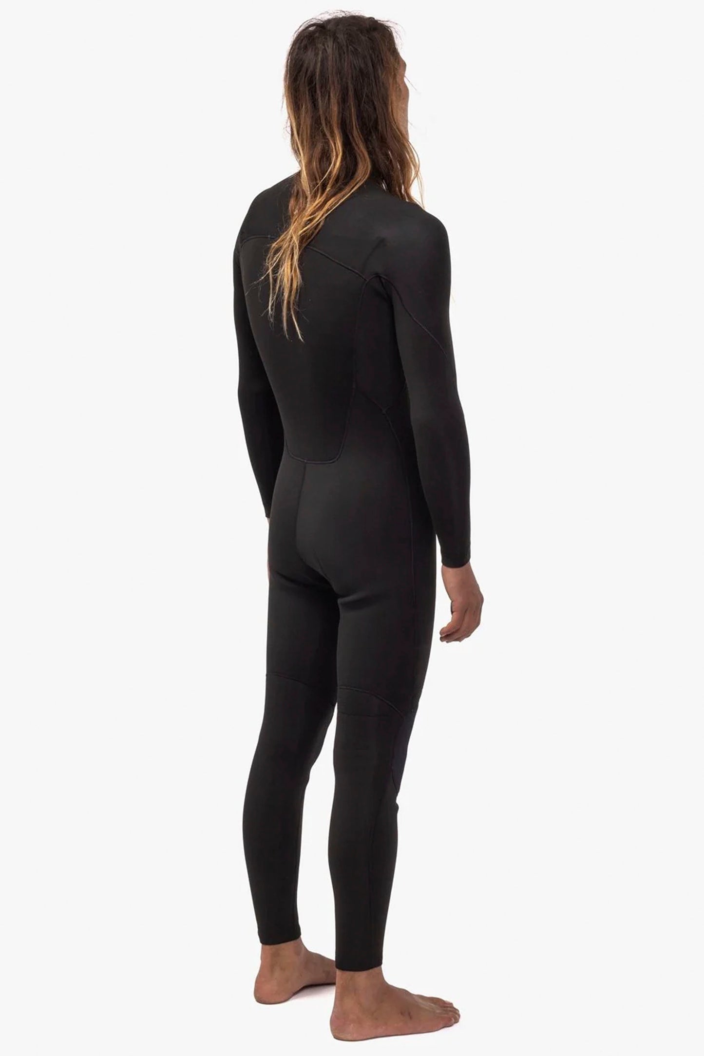 Vissla Pukas Surf Shop 7 Seas 4/3 Full Chest Zip Wetsuit Black men’s cold-water suit