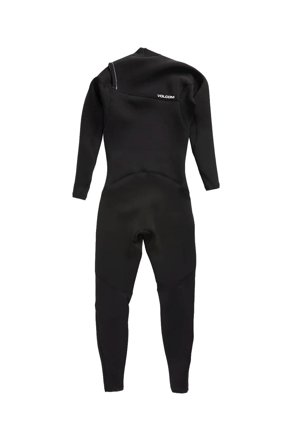 Black wetsuit with a brand logo on a white background