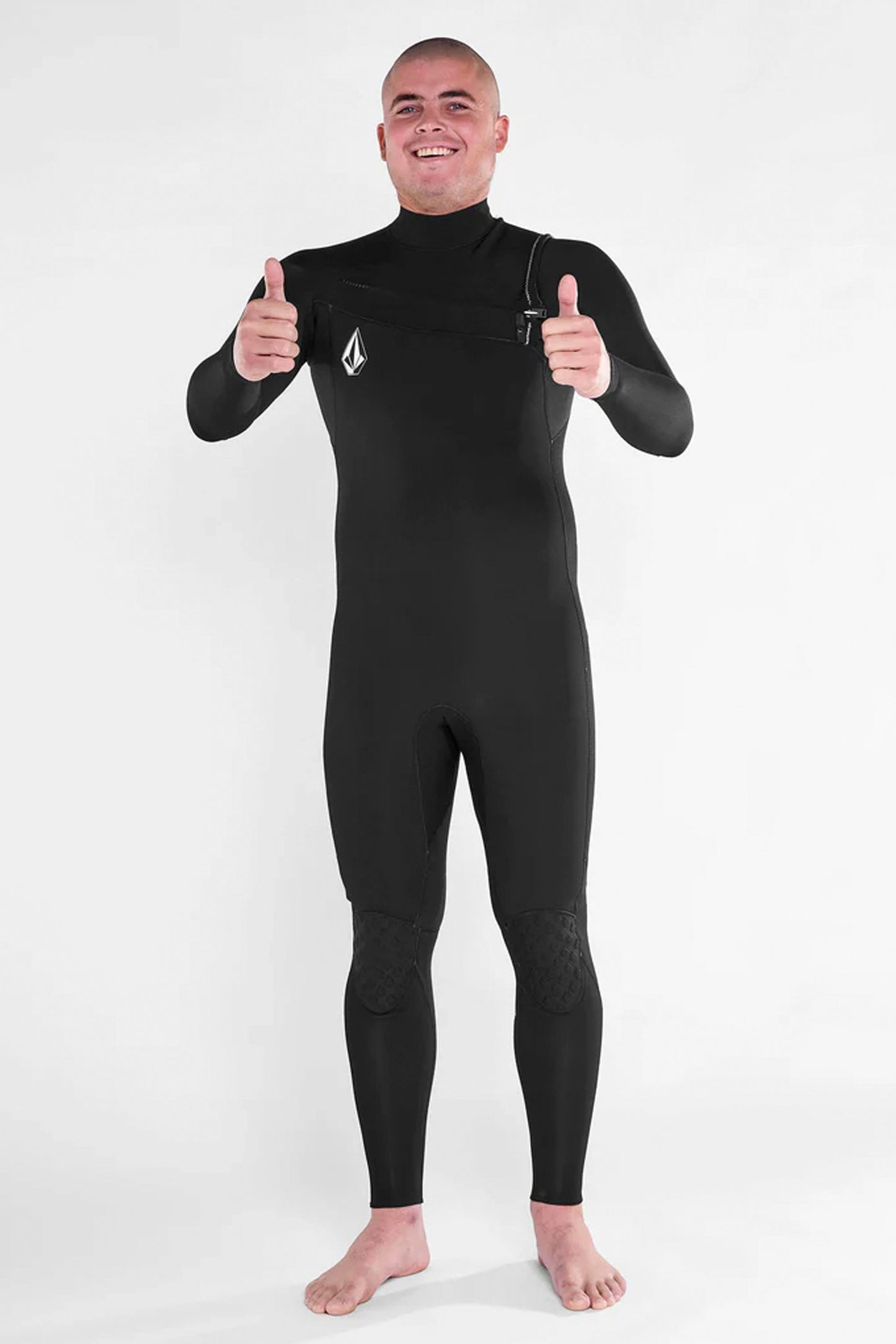 Pukas Surf Shop Man Wetsuit Volcom 3/2 Chest Zip Black