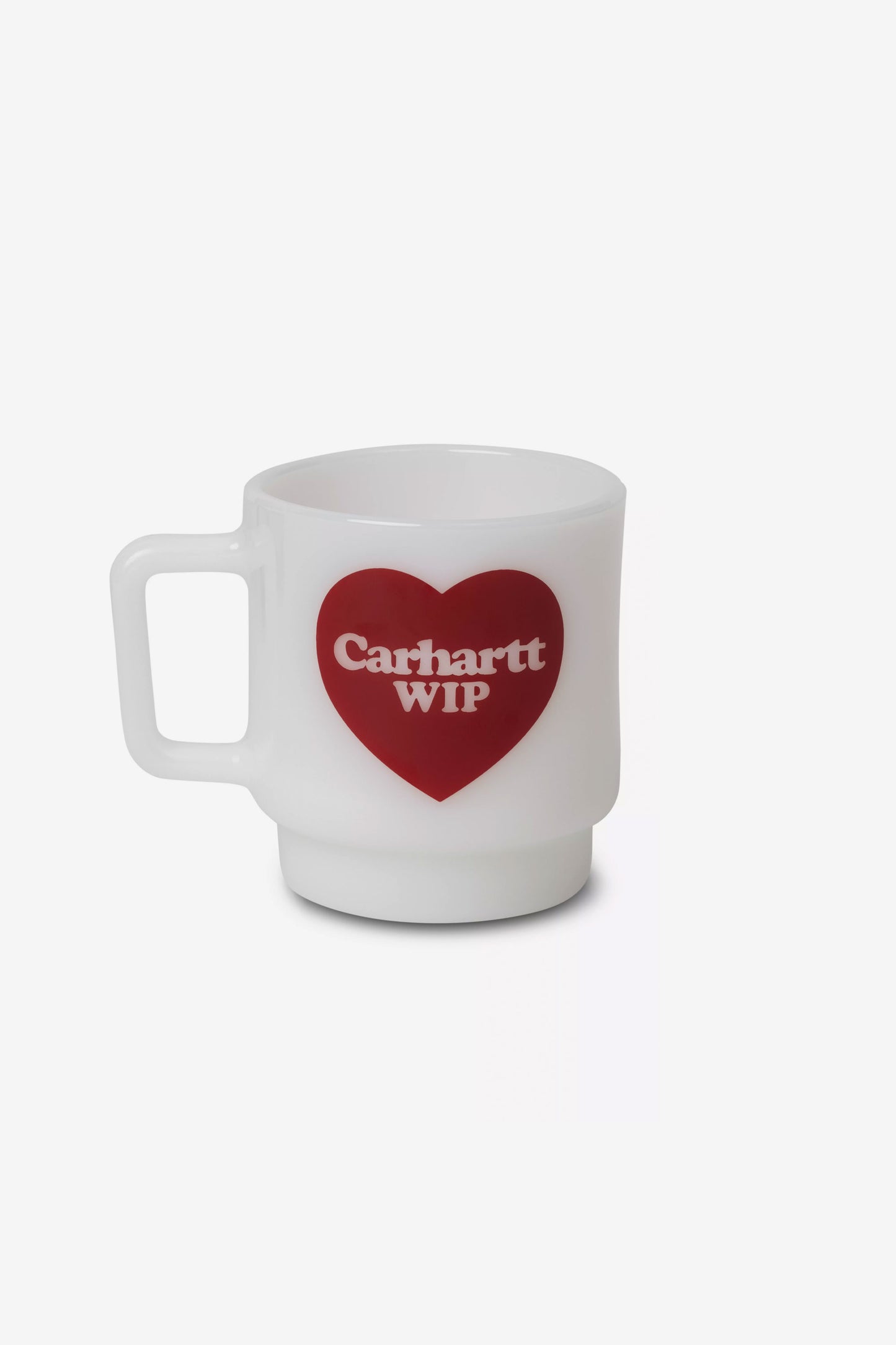 Pukas Surf Shop Carhartt WIP stackable glass mug with heart graphic