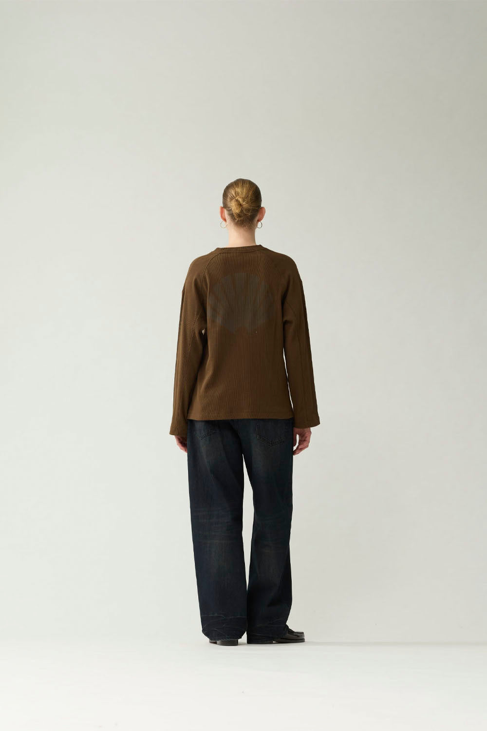 NEW AMSTERDAM Longsleeve Waffle Tee Brown | Shop at PUKAS SURF SHOP