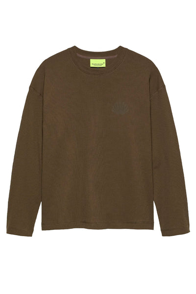NEW AMSTERDAM Longsleeve Waffle Tee Brown | Shop at PUKAS SURF SHOP