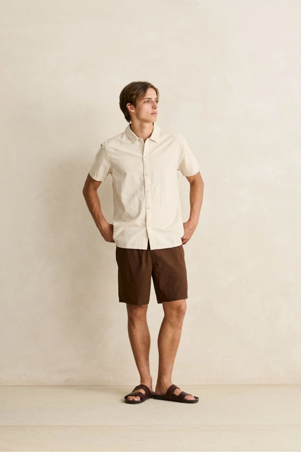 RHYTHM Classic Linen Jam Short Chocolate | Shop at PUKAS SURF SHOP RHYTHM Classic Linen Jam Short Chocolate | Shop at PUKAS SURF SHOP