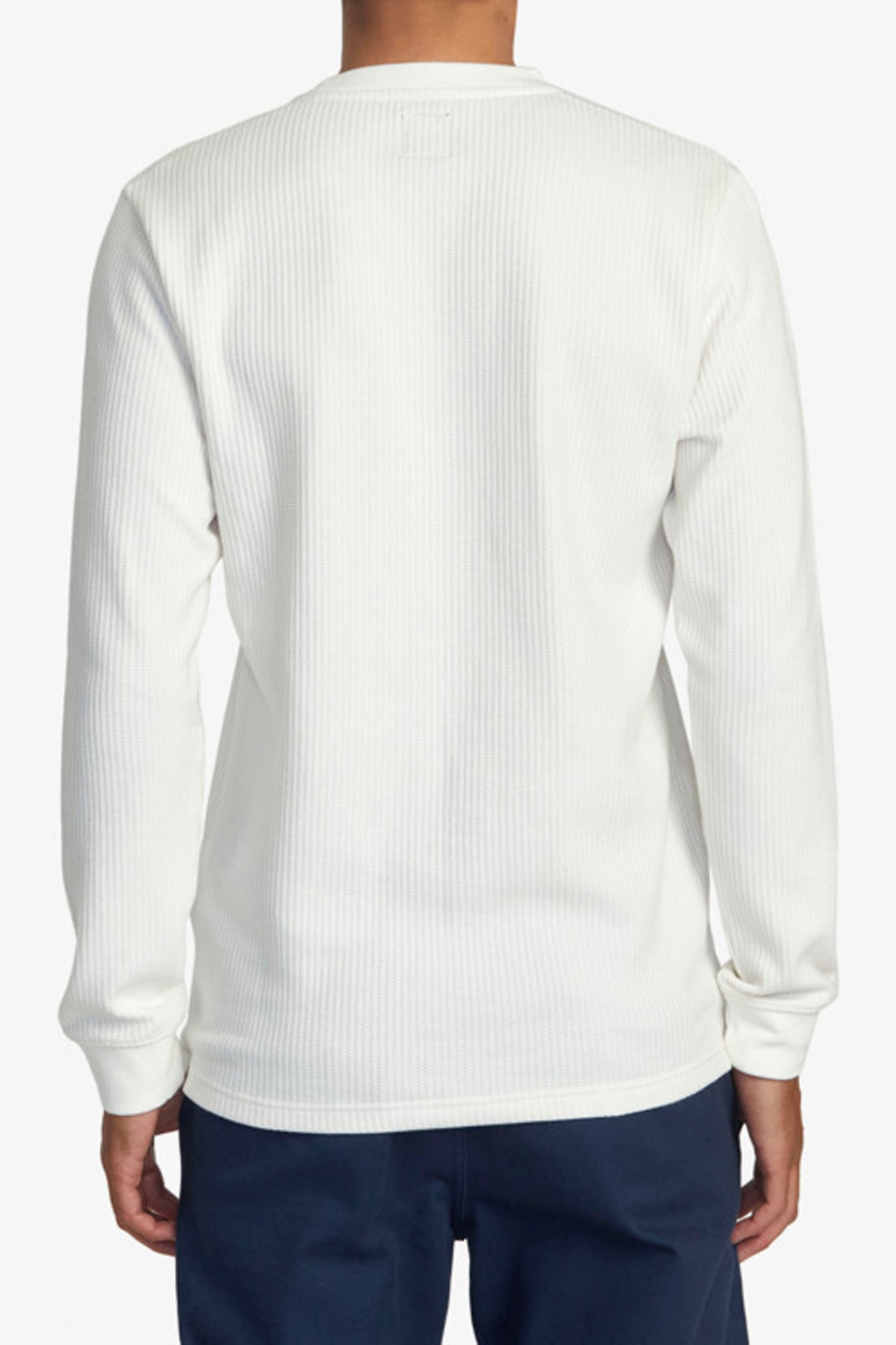 Pukas Surf Shop RVCA men’s waffle thermal tee in Off White
