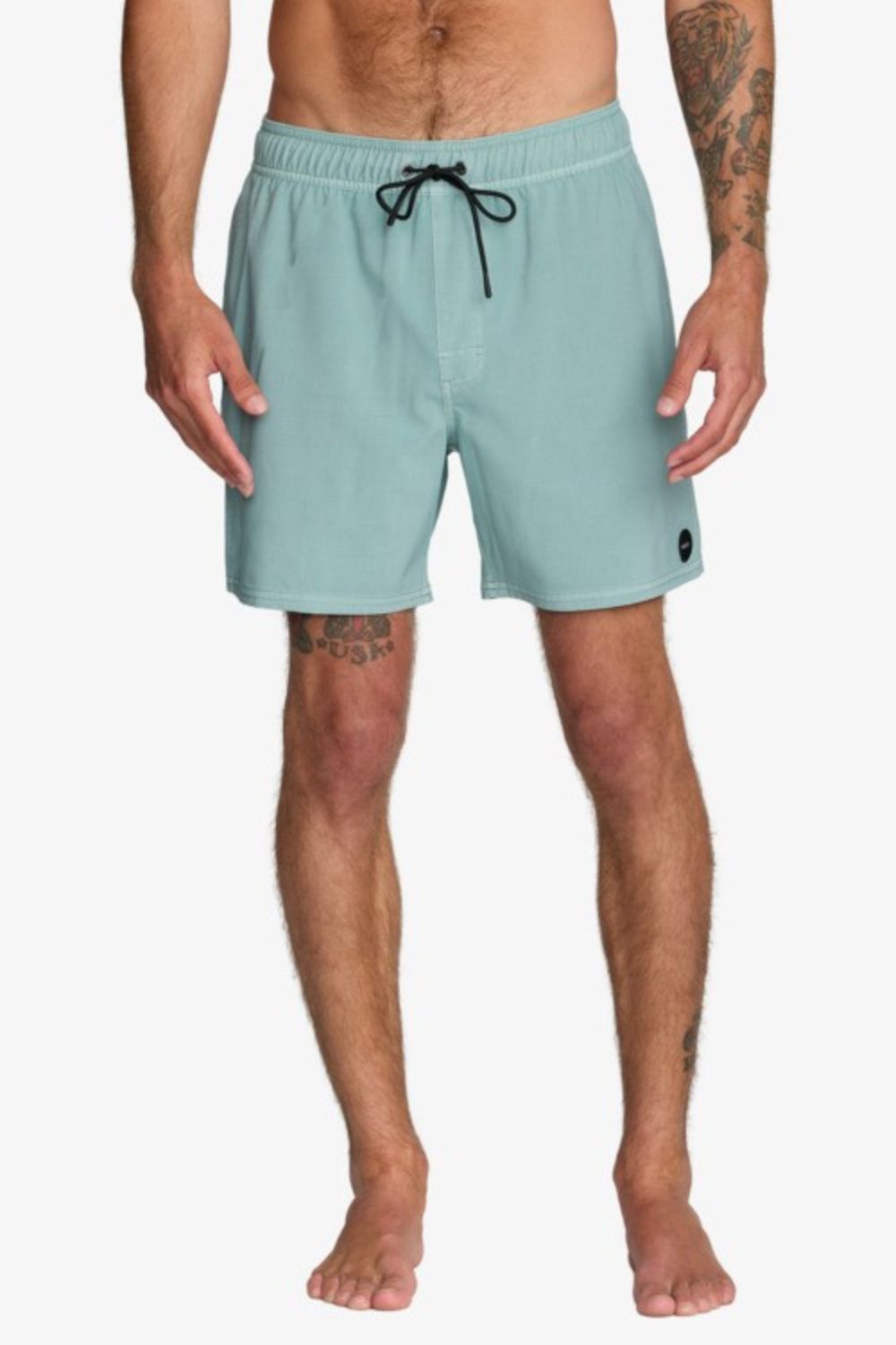 RVCA VA Pigment Elastic Short 16 men's swim shorts in Blue Haze — available at Pukas Surf Shop
