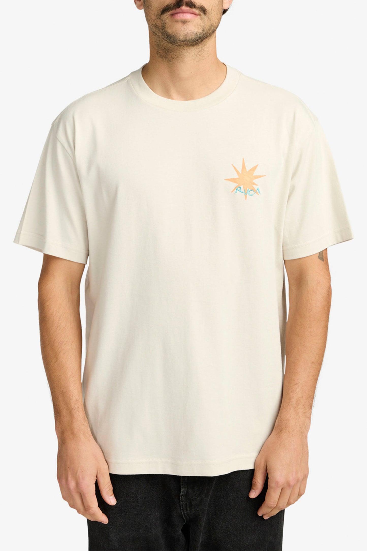 Pukas Surf Shop RVCA men’s graphic tee in Ceramic