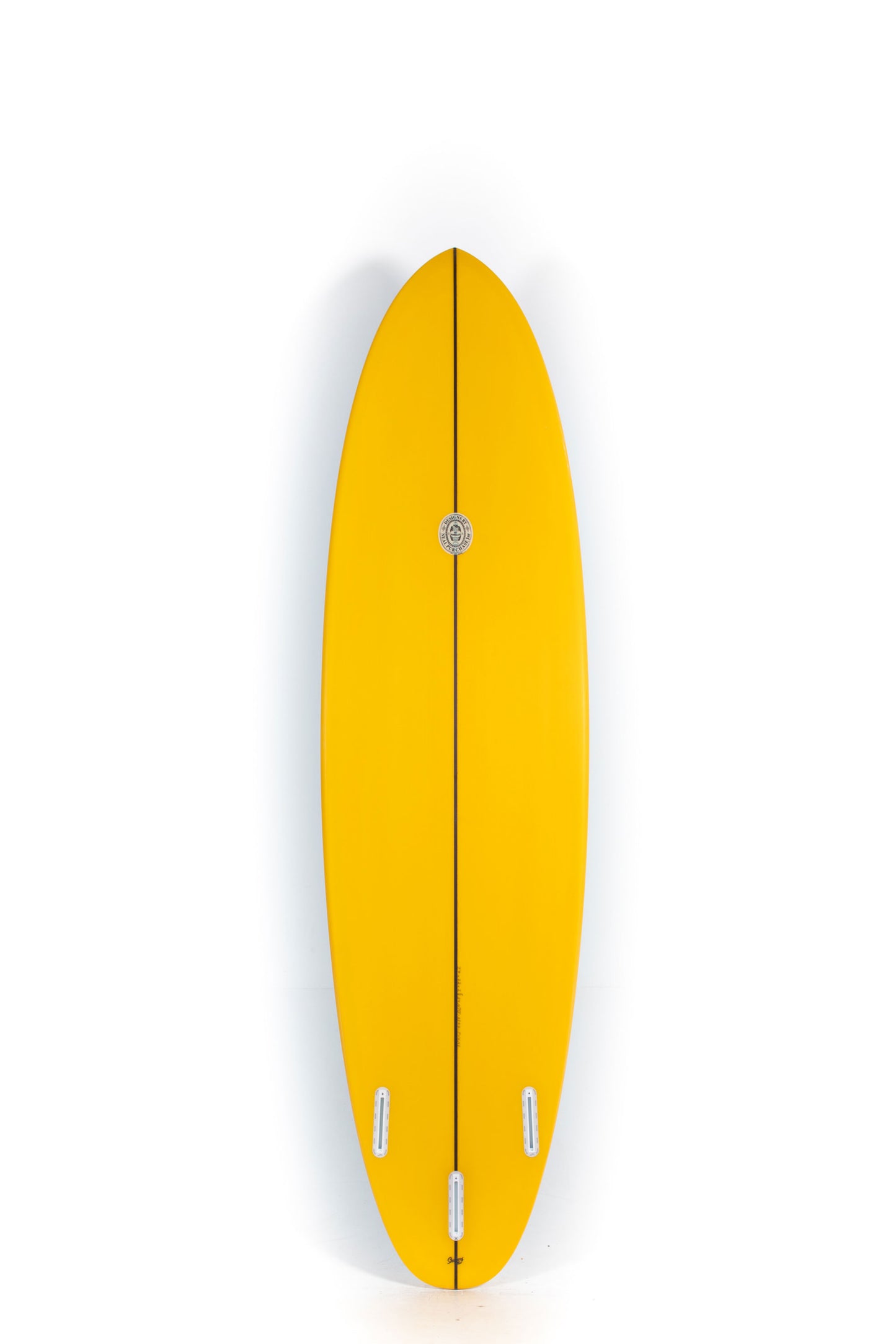 Blue and yellow Neal Purchase Jnr Cluster size 7'4" at Pukas Surf Shop - 2