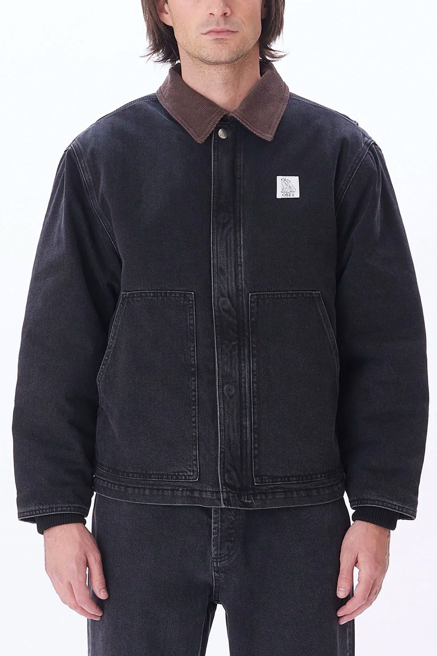Pukas-Surf-Shop-Obey-Jacket-Work-Around-Black