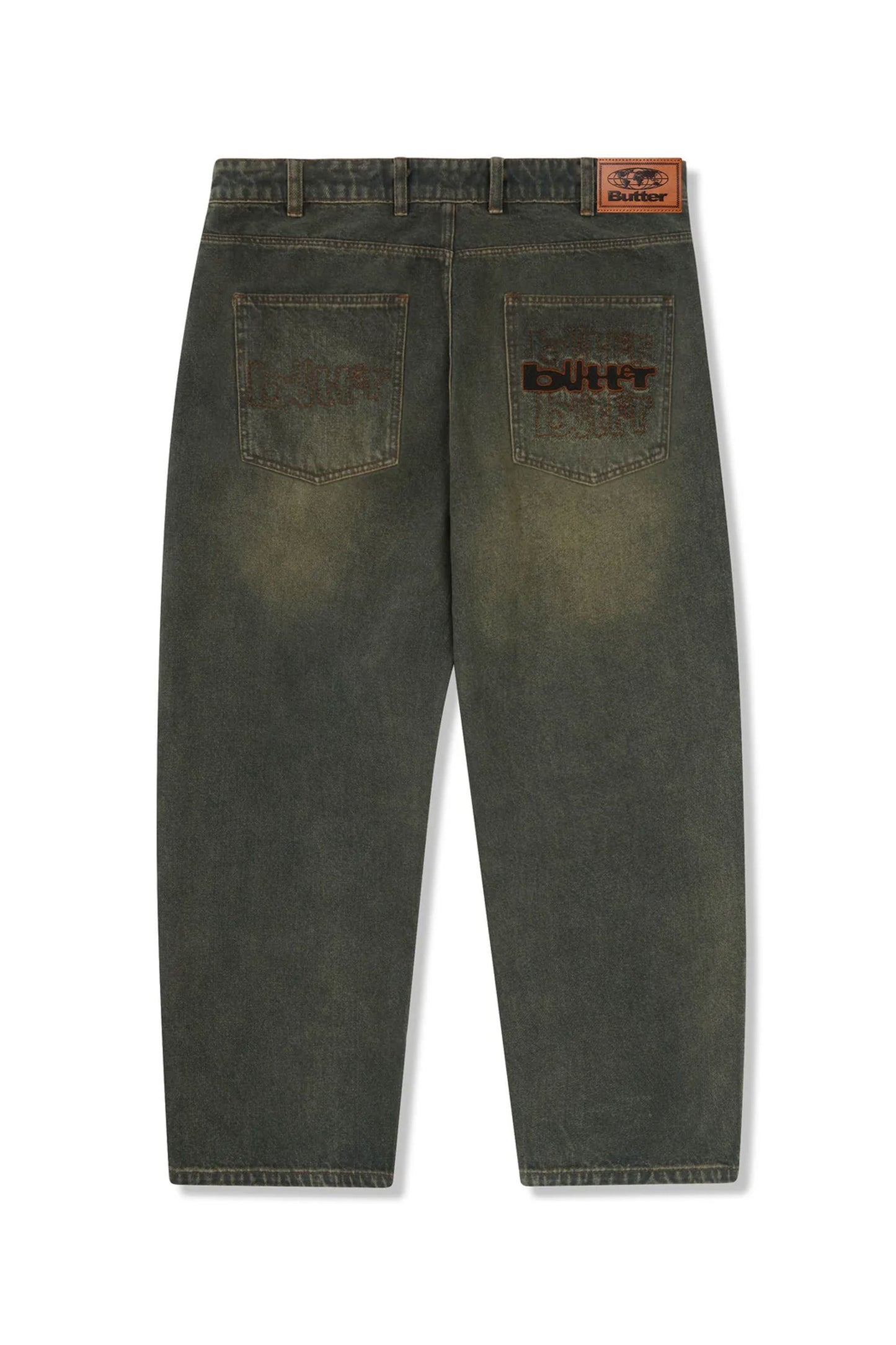 BUTTER - WARPED DENIM JEANS - DIRTY WASH INDIGO