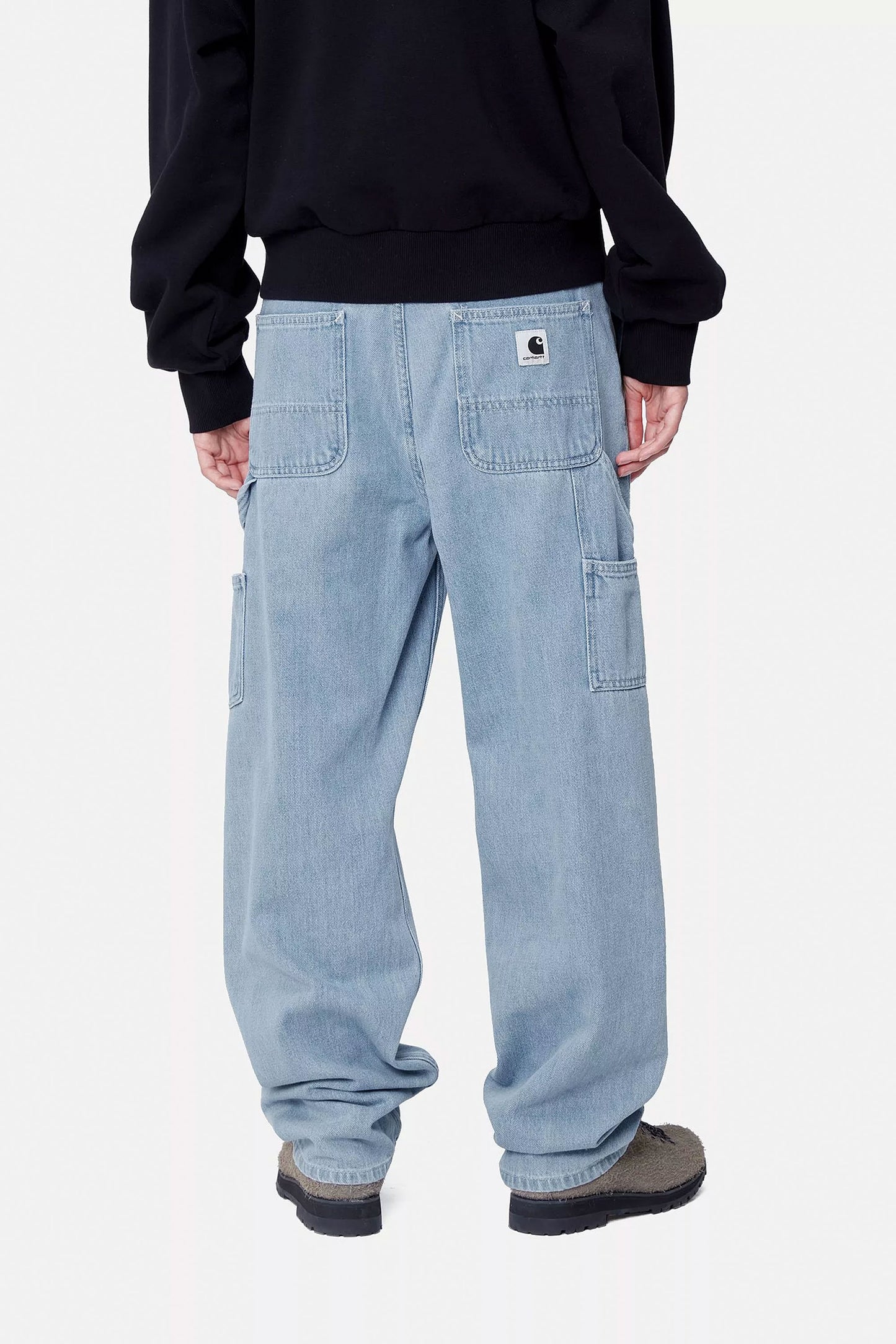 Pukas-Surf-Shop-Pant-Woman-Carhartt-WIP-Pierce-Blue-Stone-Blached