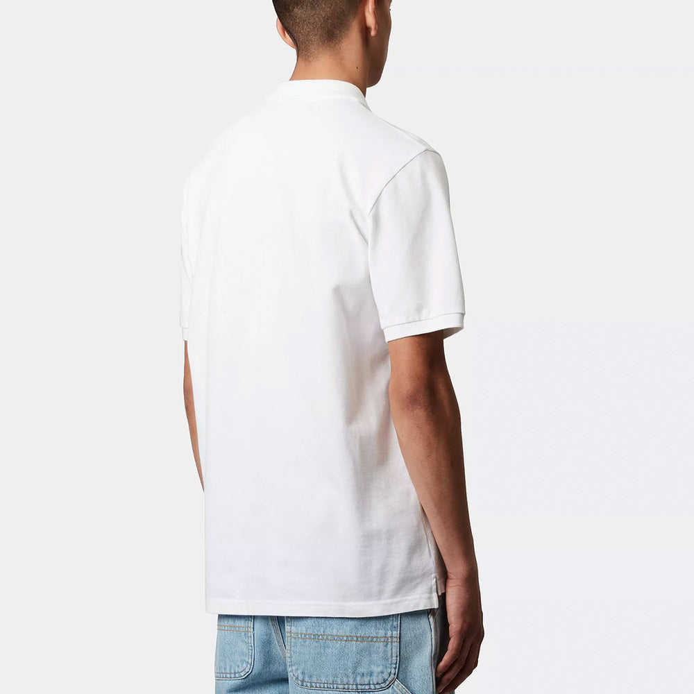 Pukas-Surf-Shop-Polo-Man-Carhartt-WIP-Chase-Pique-White