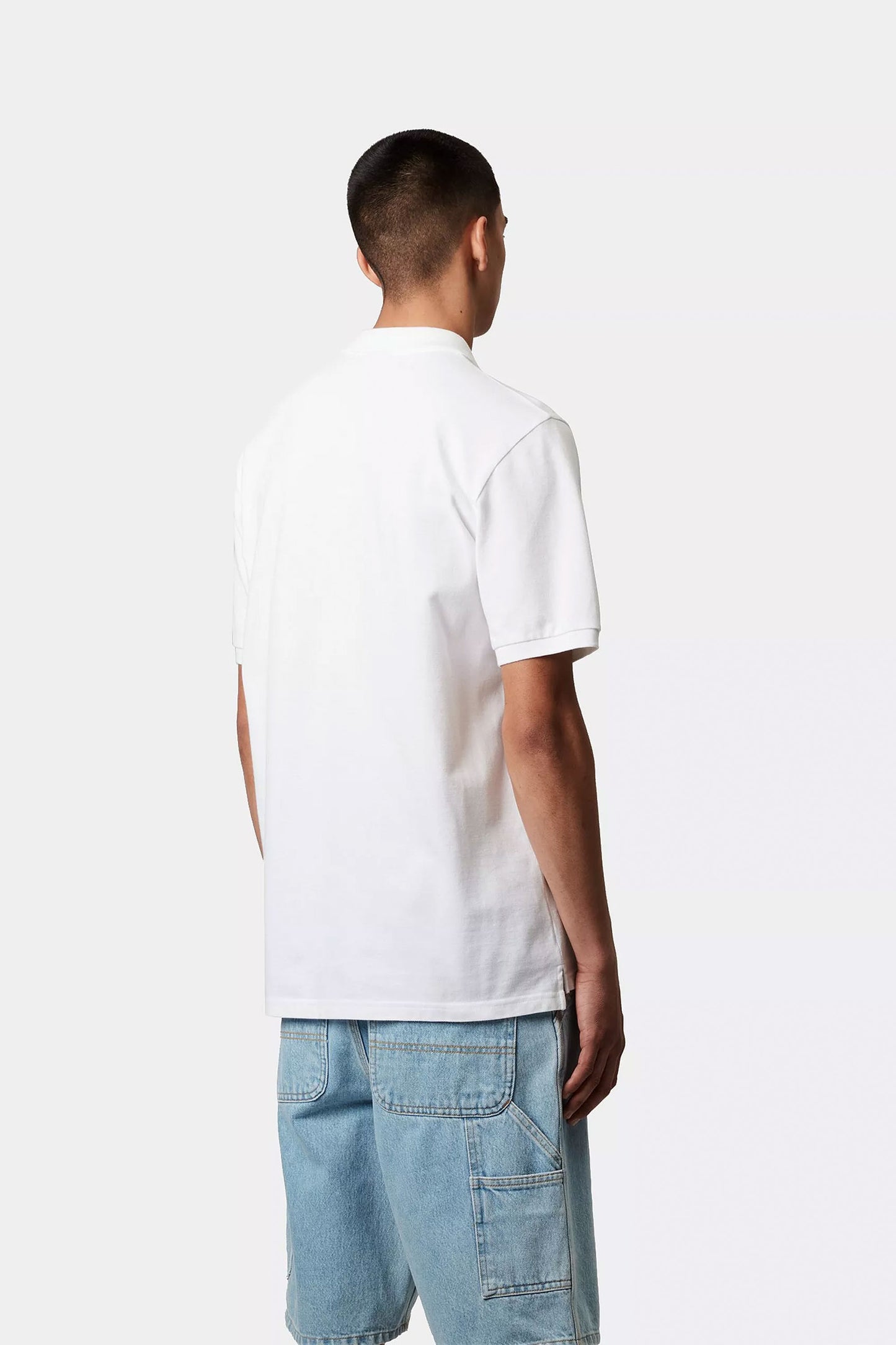 Pukas-Surf-Shop-Polo-Man-Carhartt-WIP-Chase-Pique-White