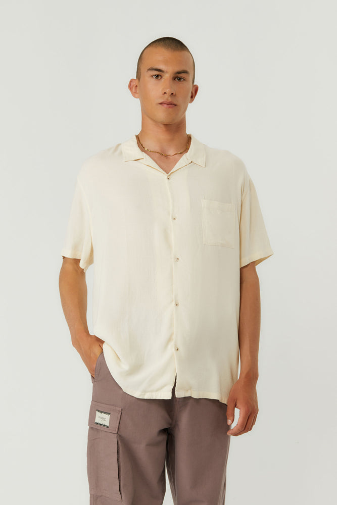 Pukas-Surf-Shop-Pukas-Clothing-Textured-Shirt-Men-Beige