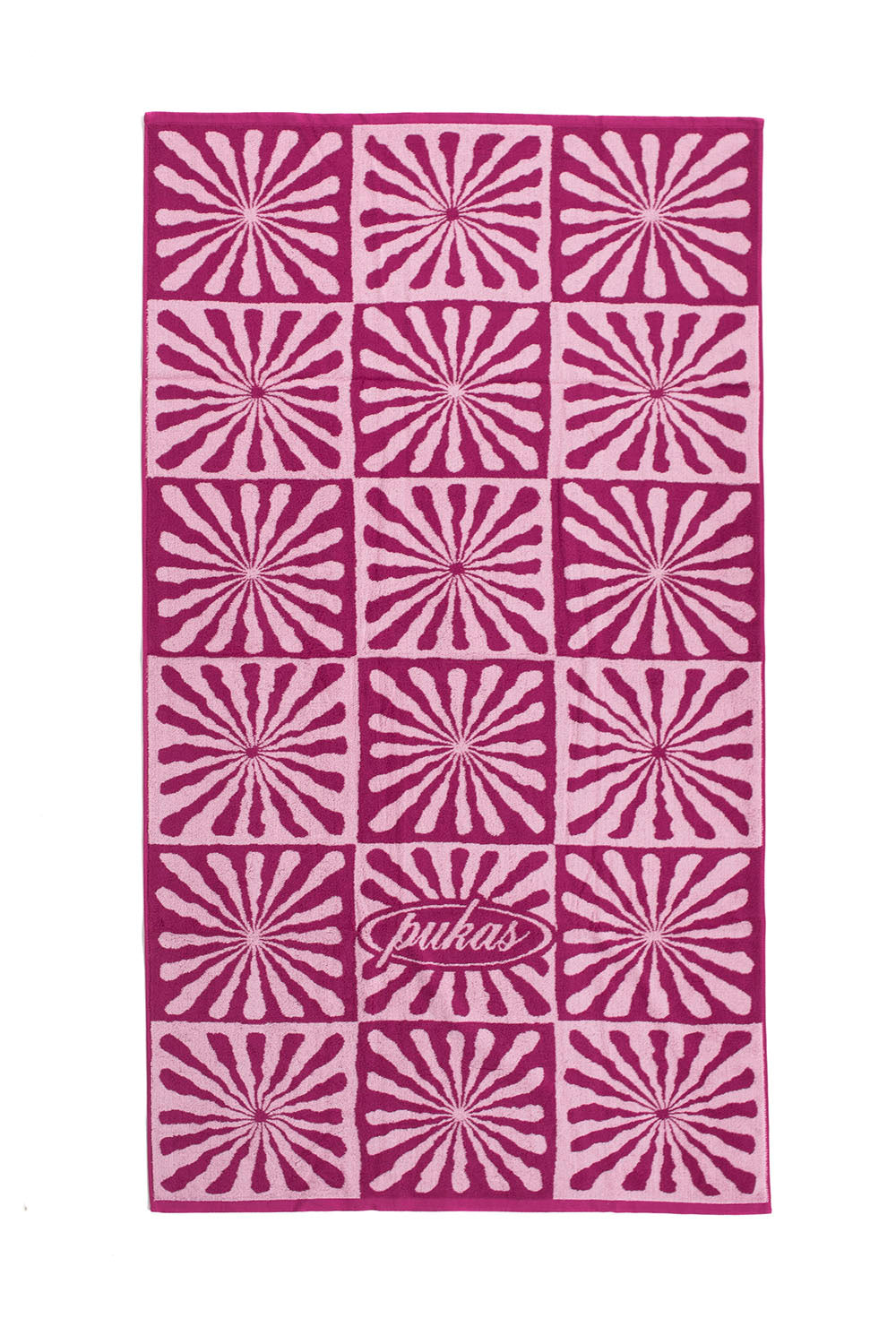 Pukas Pattern PUKAS Anemona Towel Magenta | Shop at PUKAS SURF SHOP