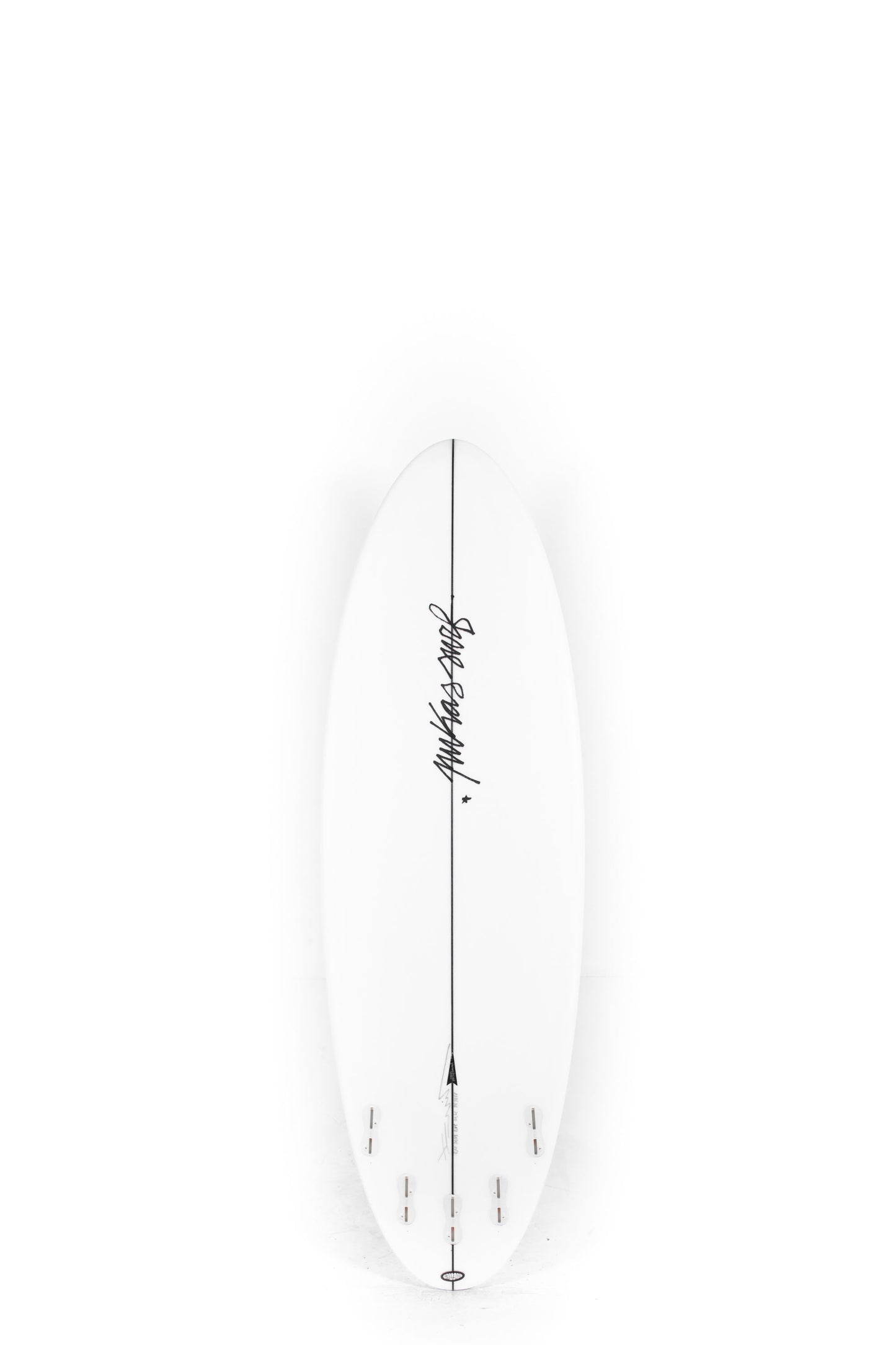 White Pukas surfboard Balloon size 5'10" on a white background by Pukas Surf Shop - 2