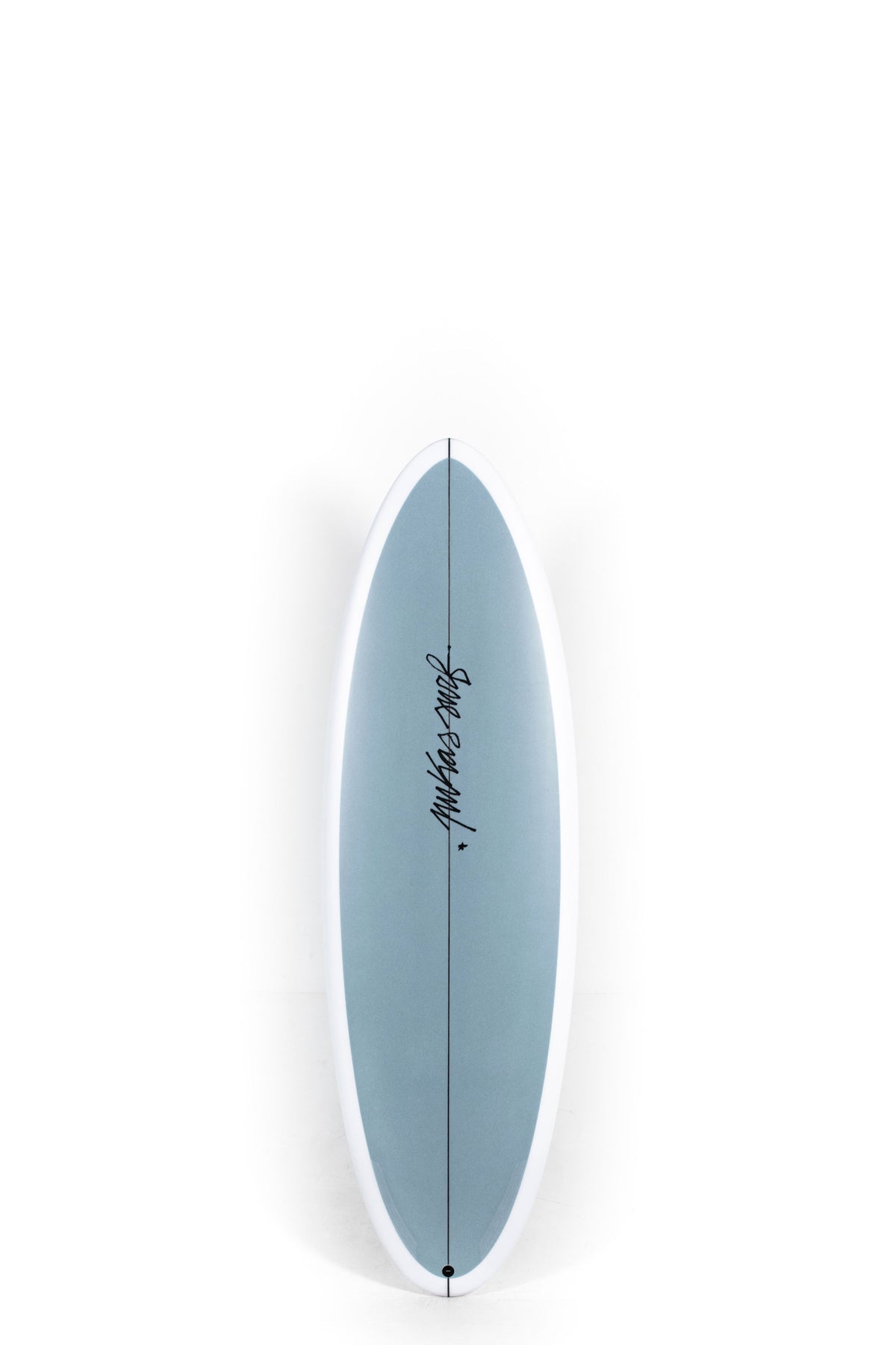 Grey Pukas Surfboard Balloon size 5'11" on a white background by Pukas Surf Shop
